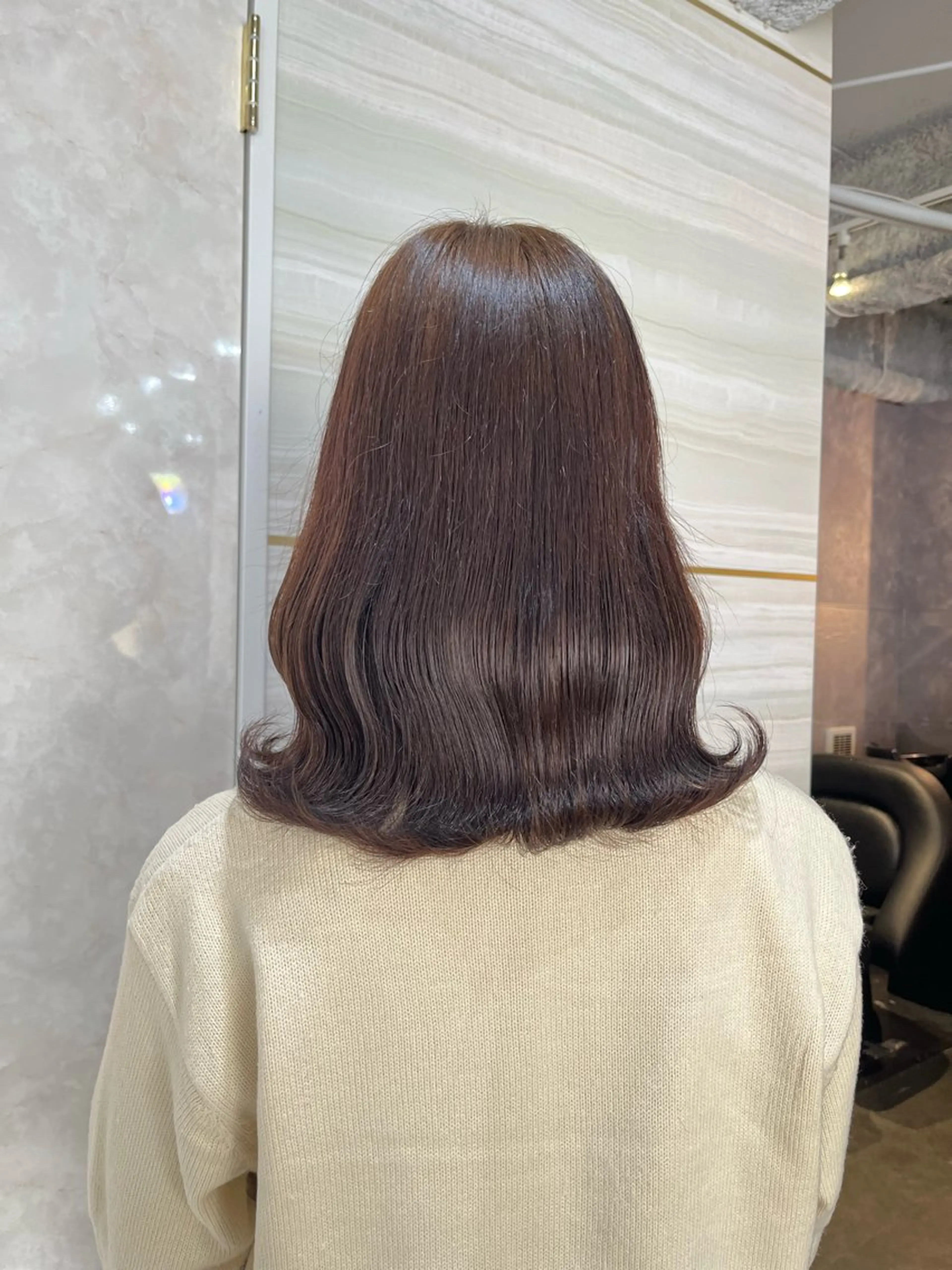 ミディアム カラー ブリーチ ブラウンカラー トリートメント ヘアカラー 💙Ami💙 elubylovisのヘアスタイル