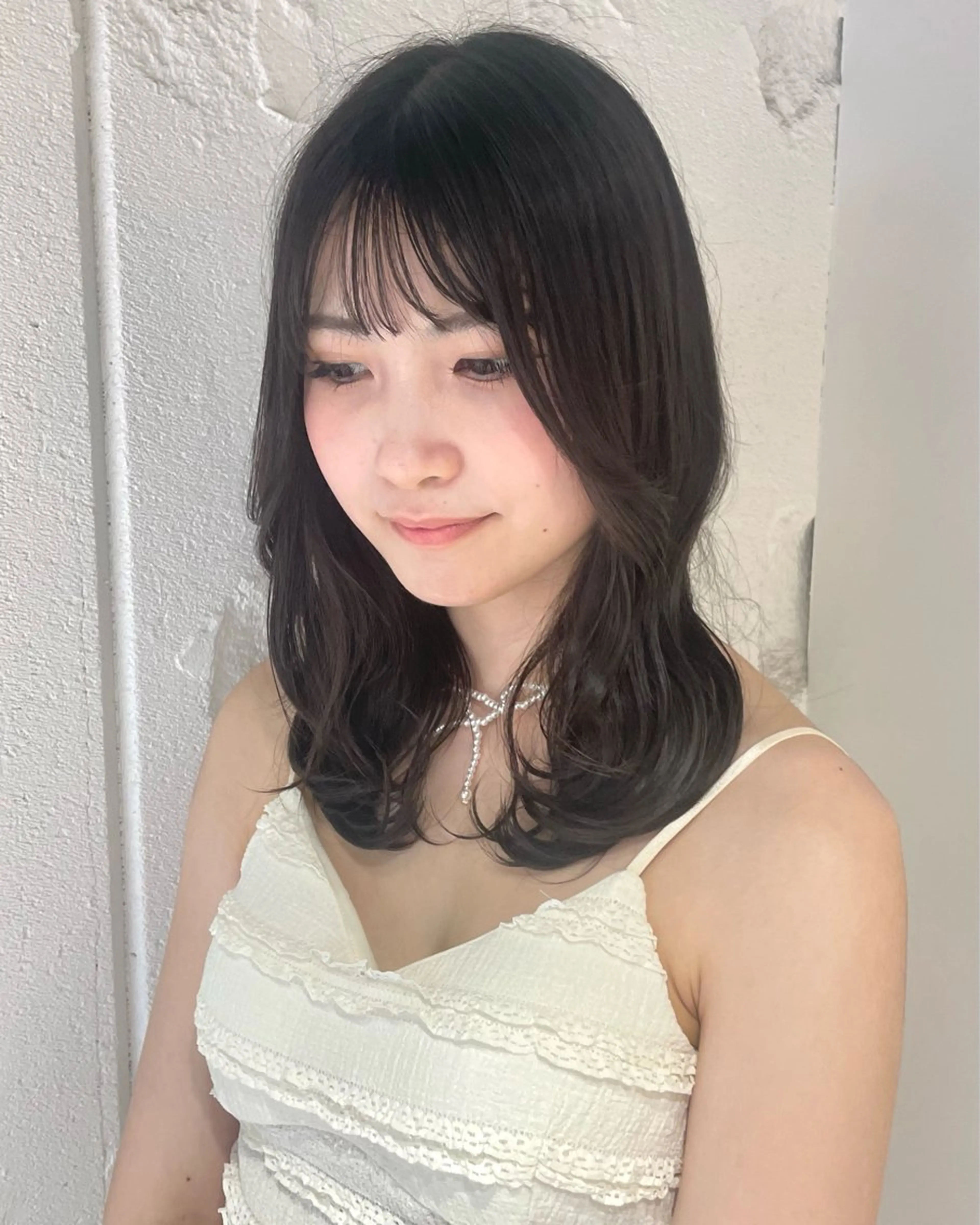 カラー ハイトーン🎀 ボブカット小野百葉のヘアスタイル