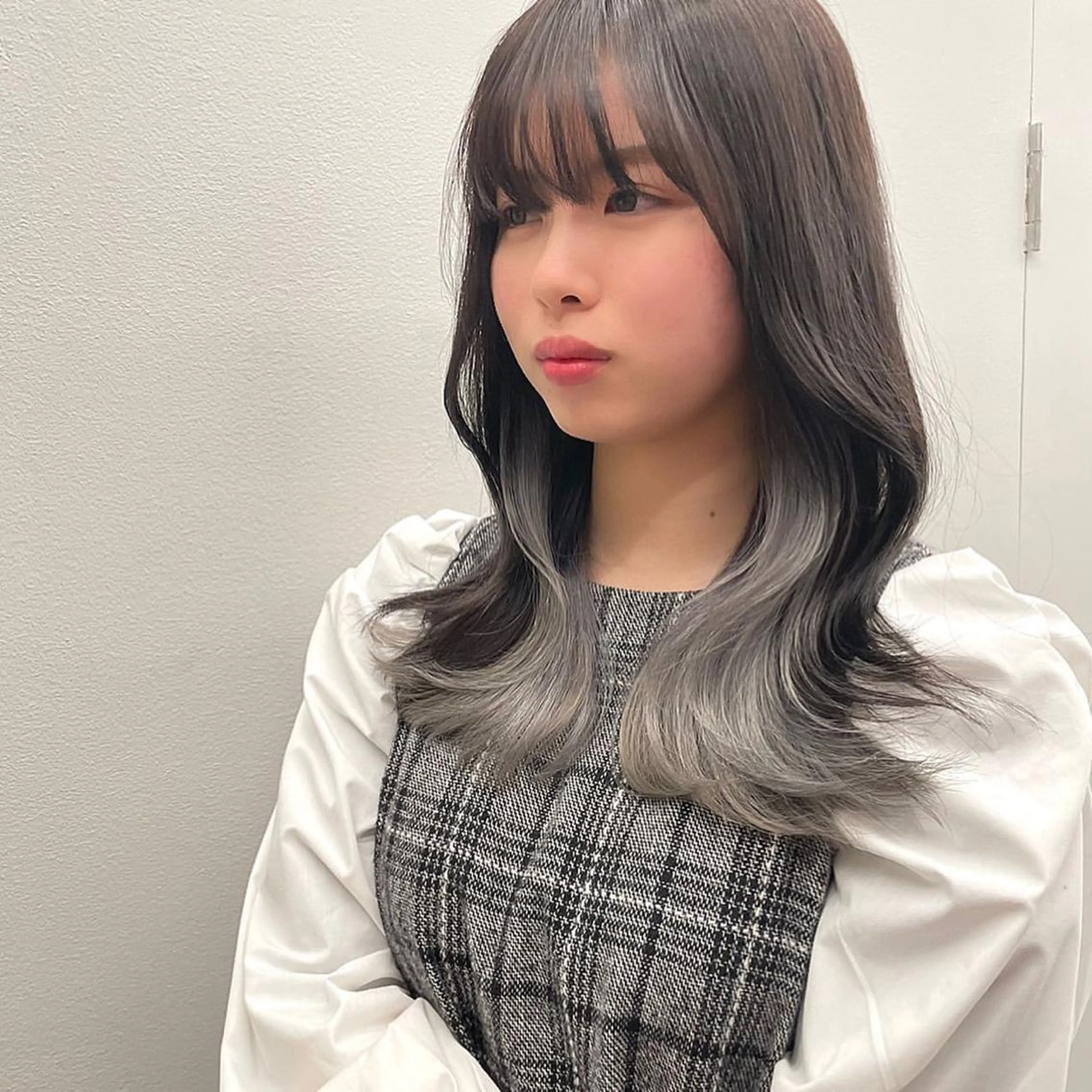 ミディアム カラー mihoko/ ニュアンスパーマのヘアスタイル