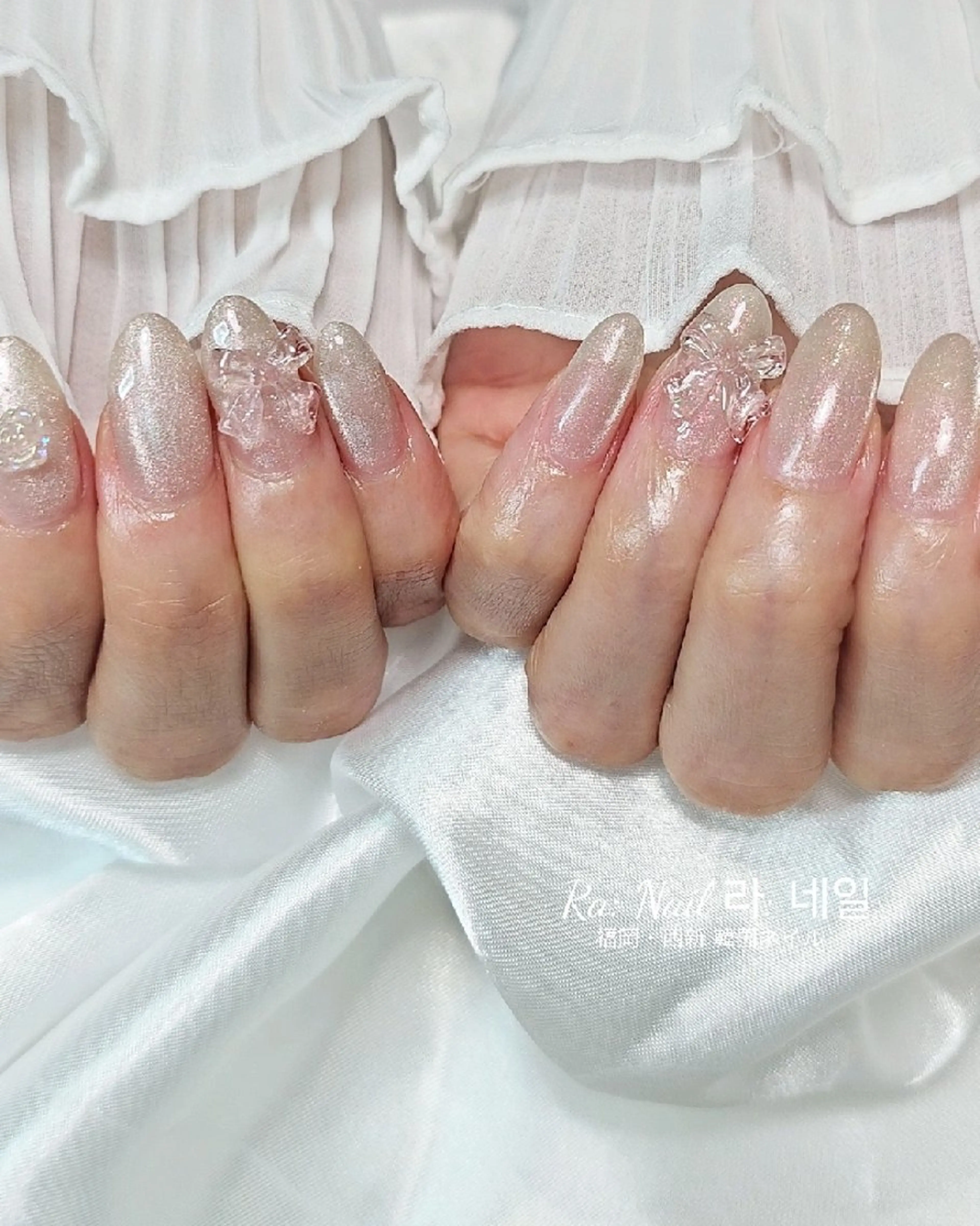 ネイル ジェルネイル 韓国ネイル マグネットネイル Ra: Nail所属・Ra: nail    西新 韓国ネイルのネイルデザイン