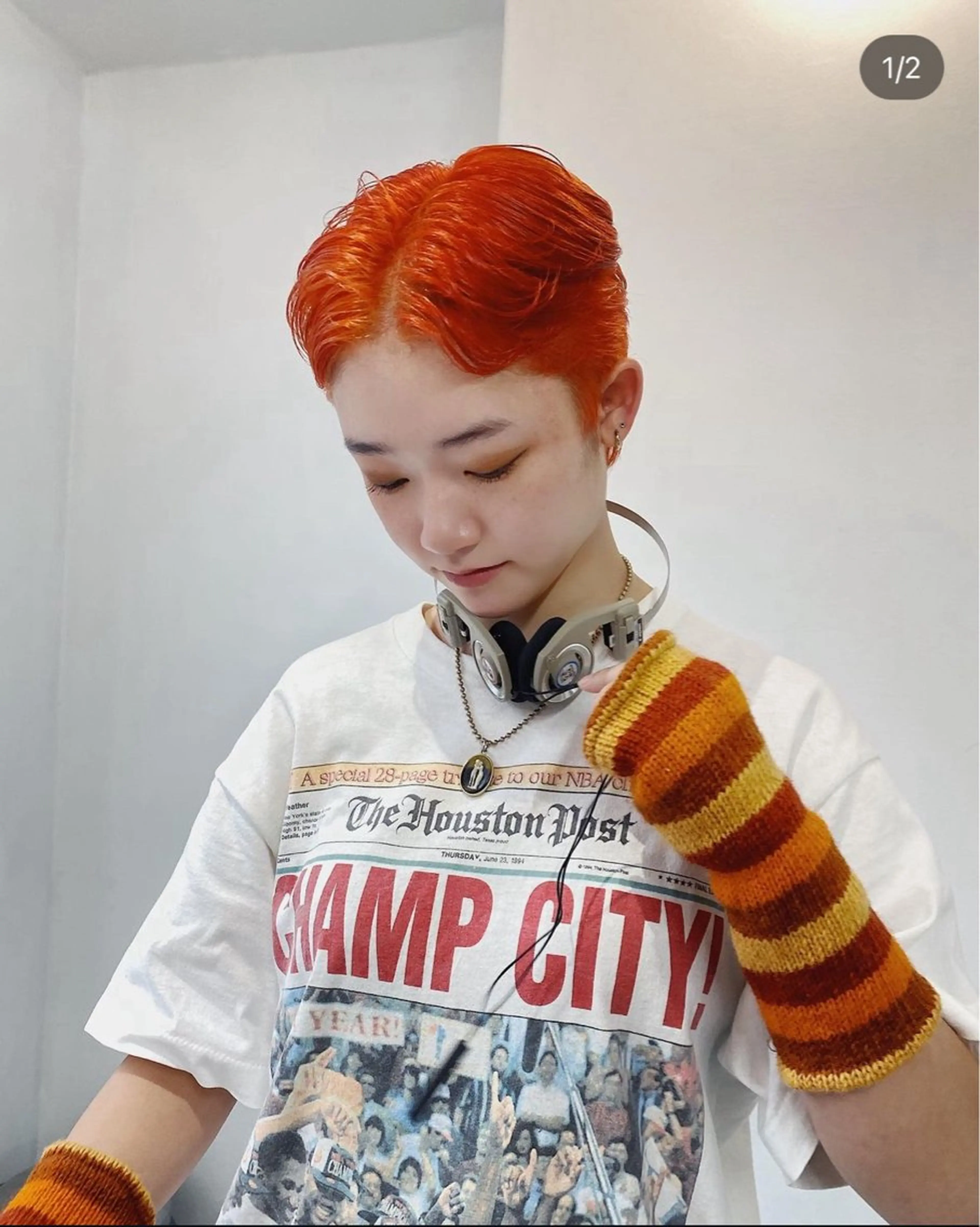 ショート カラー ショートヘア ☆RUO☆/ハイトー ンBob/デザインのヘアスタイル