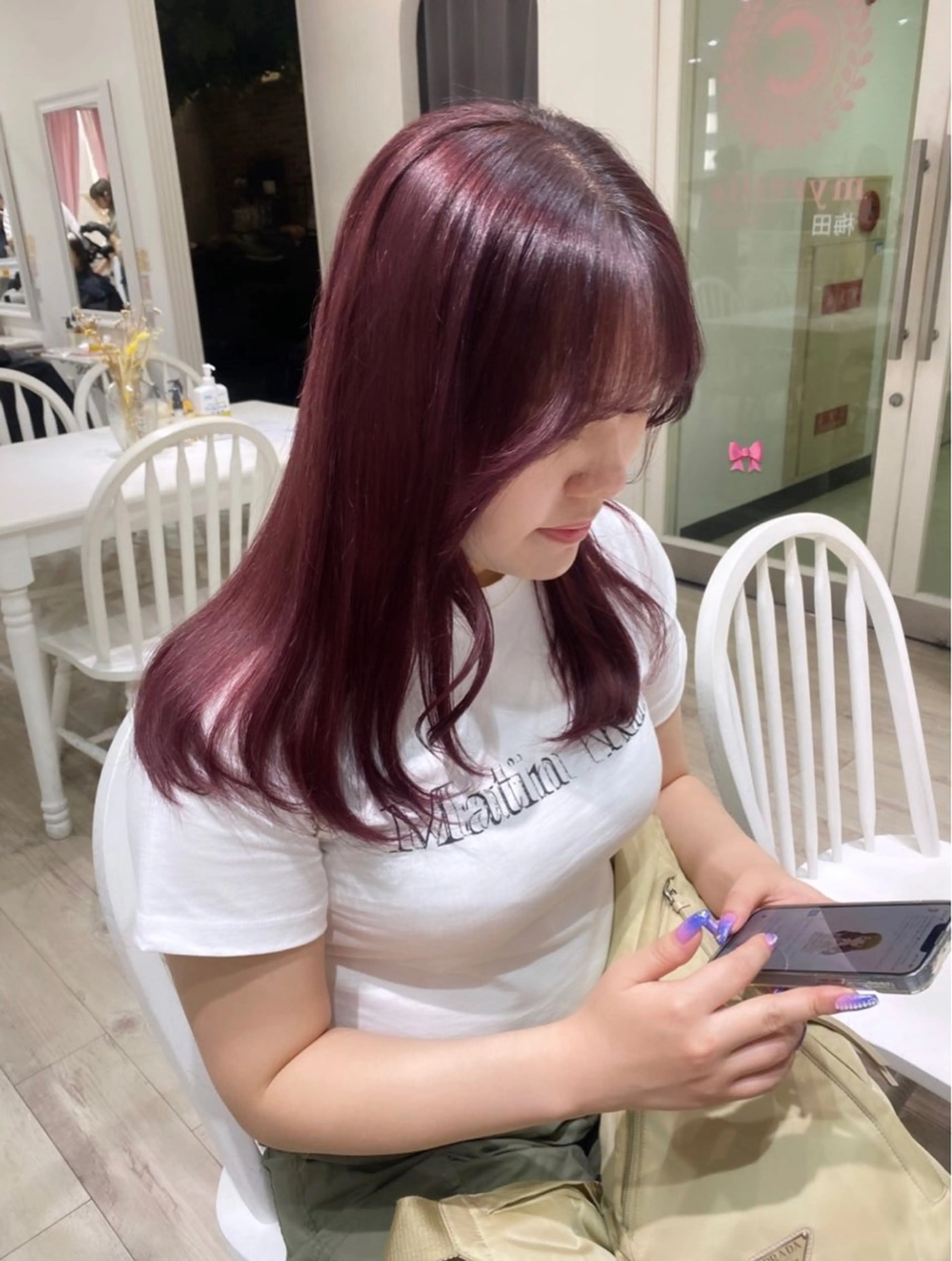 ロング カラー ヘアアレンジ ヘアカラー トリートメント 韓国ヘア /aibiのヘアスタイル