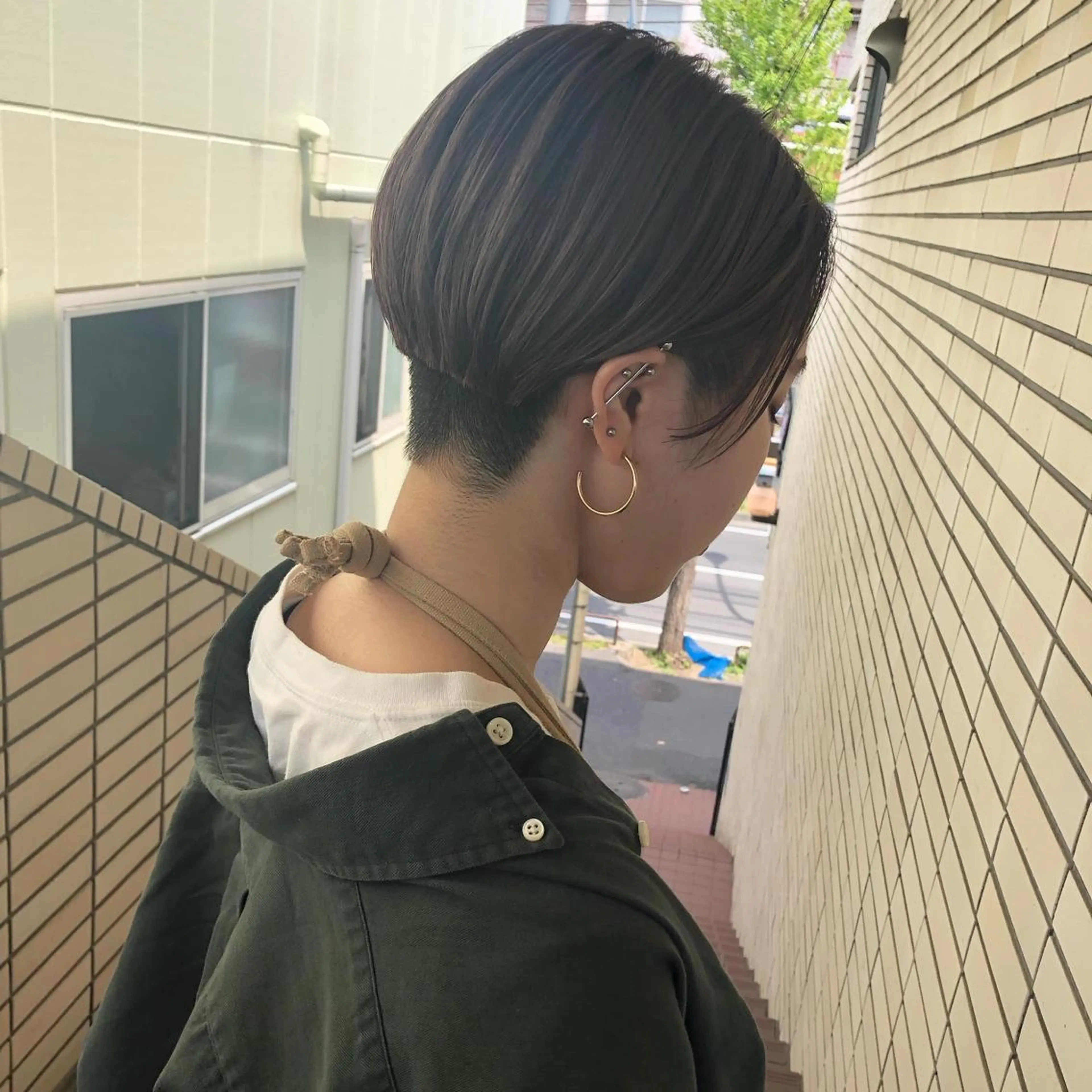 ショート カラー ベージュカラー ダブルカラー ハイトーンカラー 2nd所属・🤍2nd🤍田所 美希のヘアスタイル