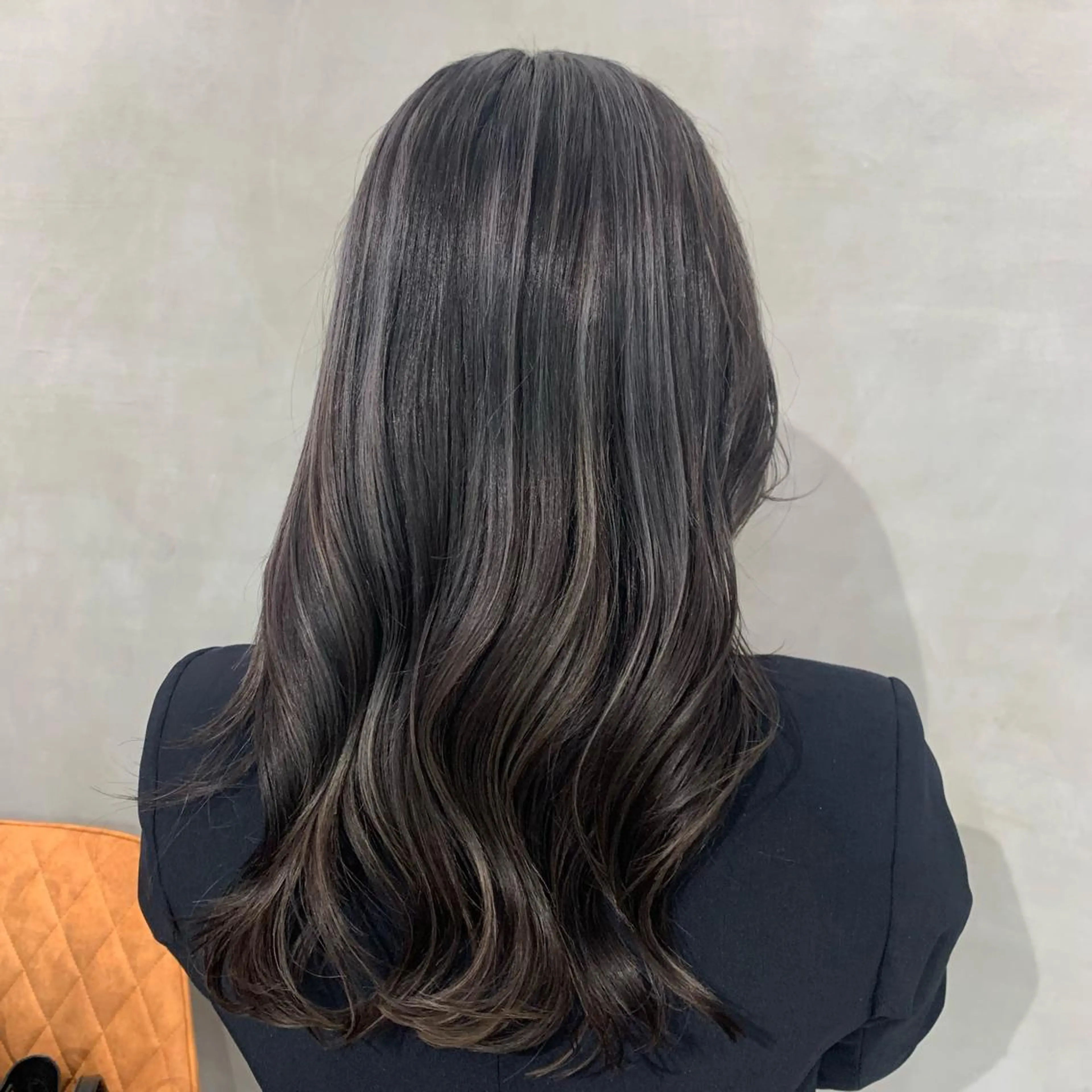 セミロング カラー ハイライトカラー ハイライト 🌹似合わせカラー/ 酸性縮毛🌹野本麗奈のヘアスタイル