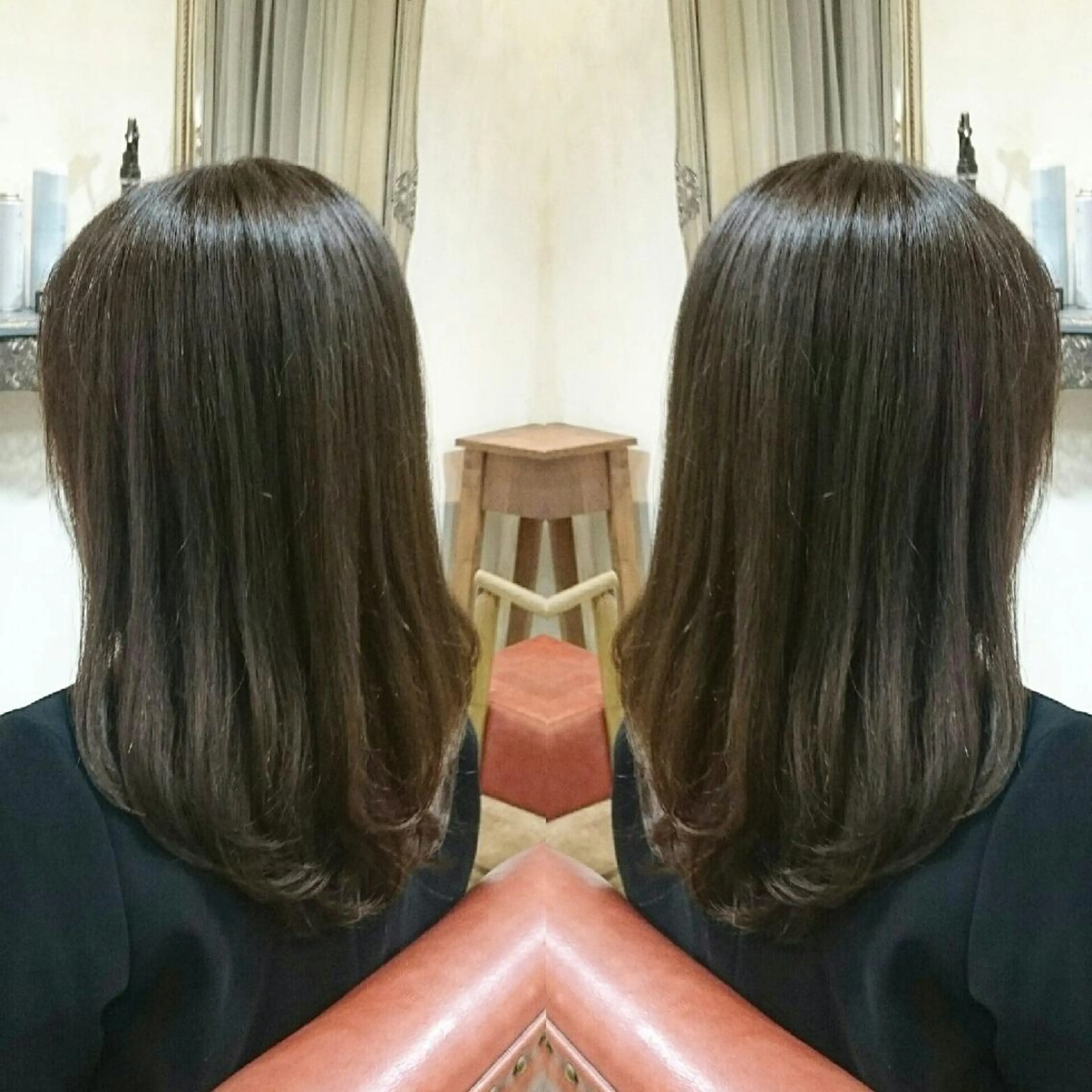 ミディアム カラー アディクシーカラー アッシュ シルバー シルバーアッシュ RITA Hairs所属・Kawamoto Shinyaのヘアスタイル