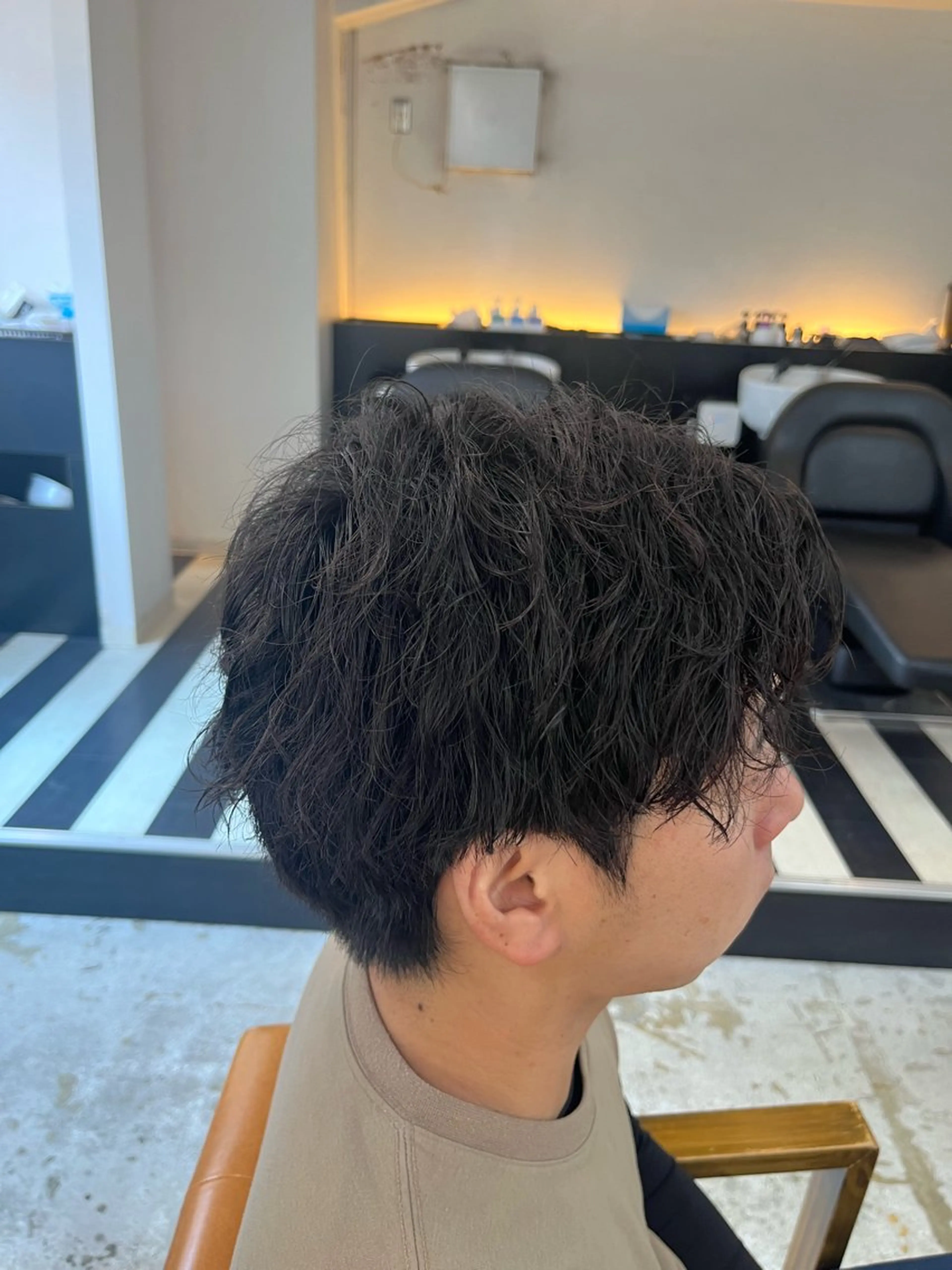 パーマ メンズ メンズハイライト メンズパーマ スペインカール スパイキーショート メンズツイストパーマ カット パーマ toledo8 by HEADLIGHT 横浜店所属・💇メンズパーマ💇 木村賢司のヘアスタイル