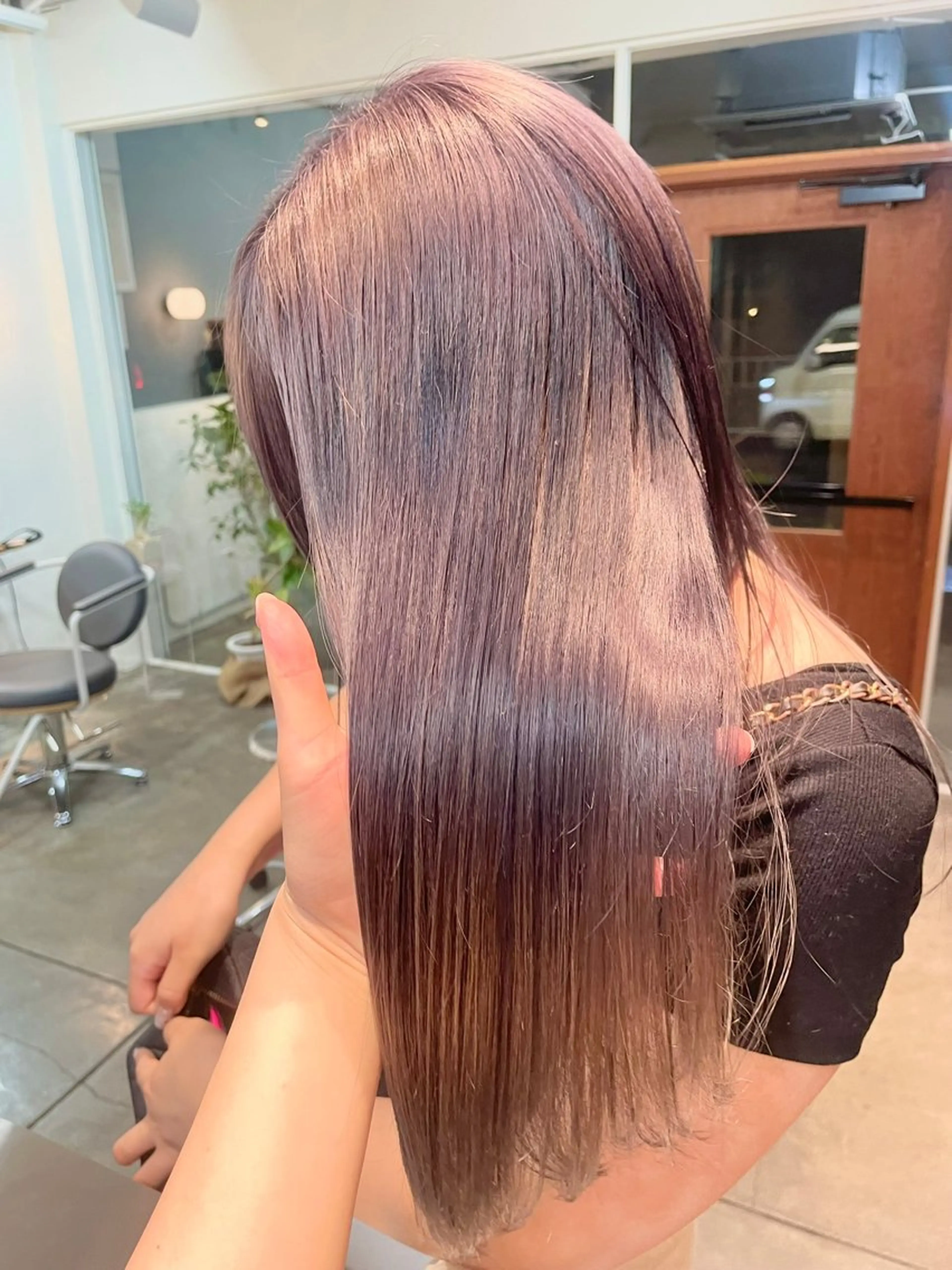 ロング ヘアカラー トリートメント yukii しまむら のぞみ/八事のヘアスタイル