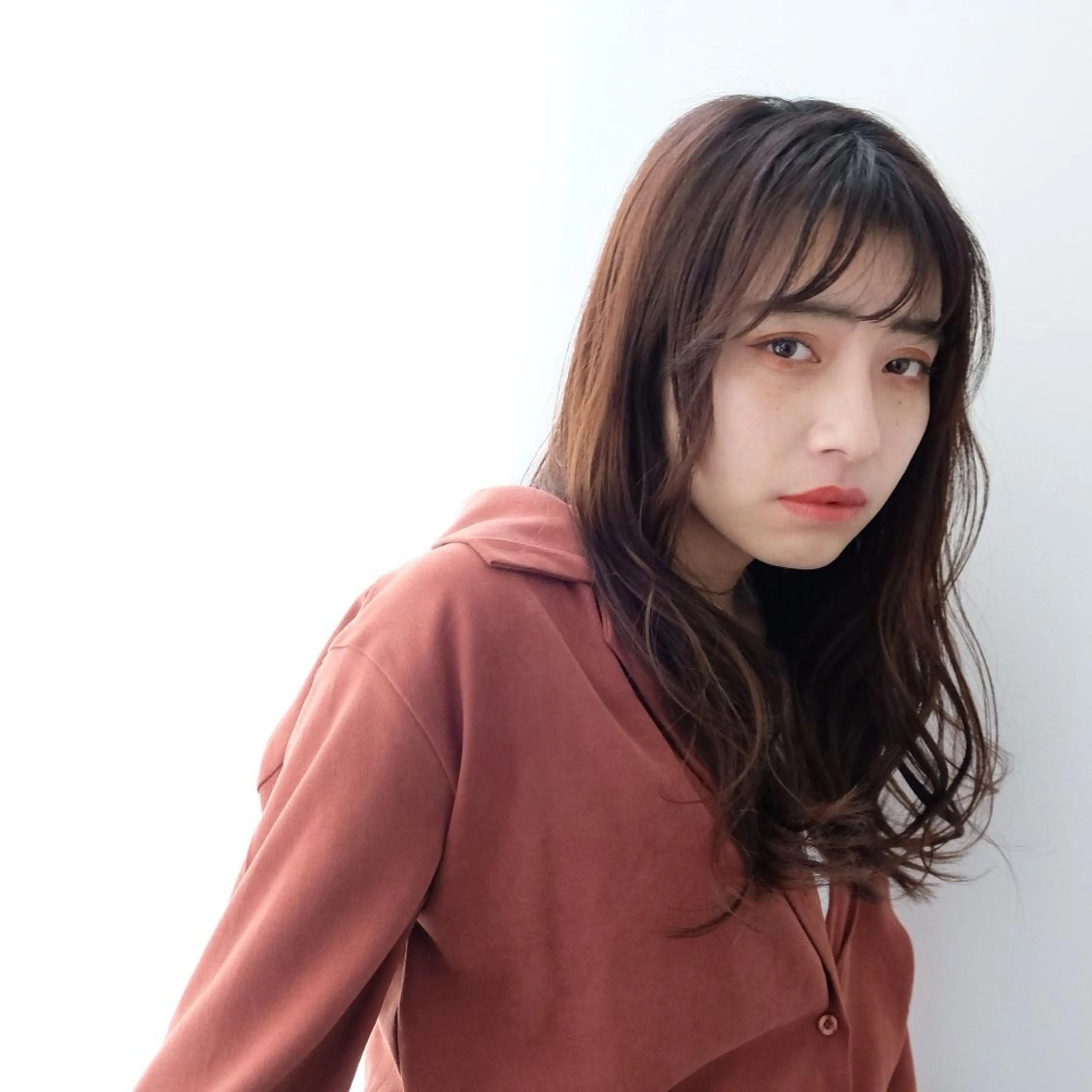 ロング カラー パーマ シースルーバング 大人お洒落女子❤︎ Ayakoのヘアスタイル
