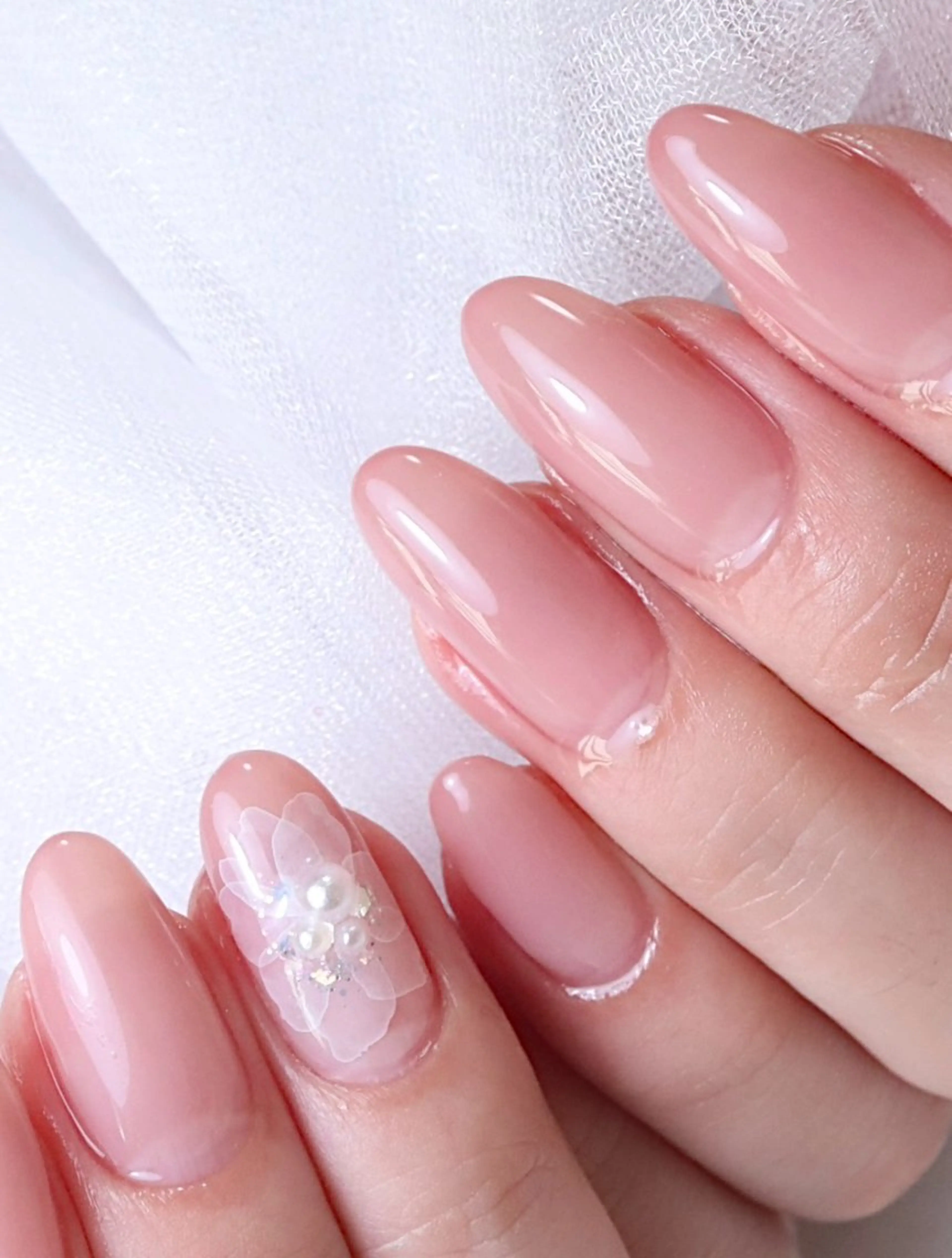ネイル フラワーネイル ジェルネイル ワンカラーネイル nail salon  Cherie et Beaute所属・nail salon シェリーのネイルデザイン