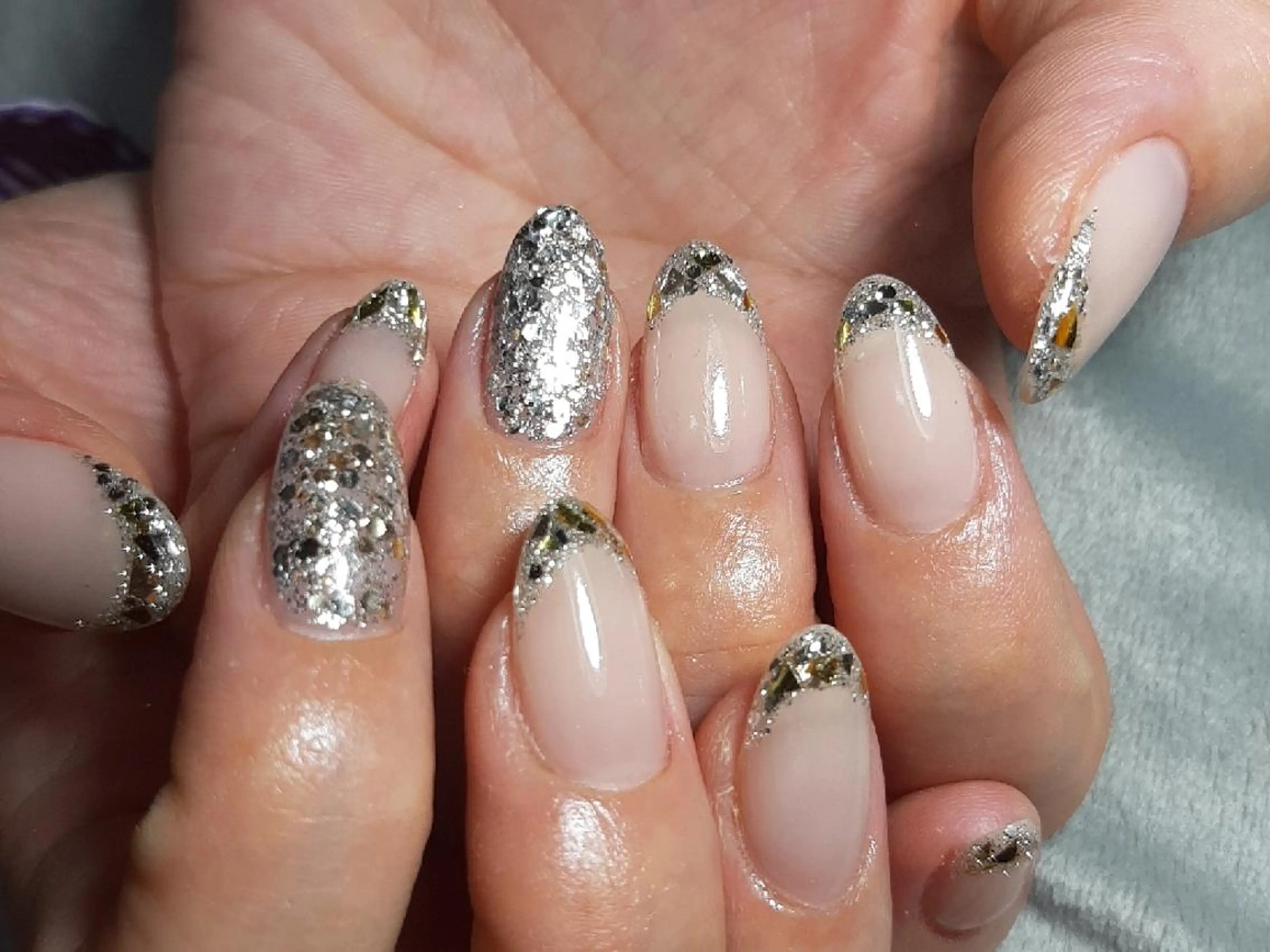ネイル フレンチネイル ガラスフレンチ ネイリスト やましたのネイルデザイン