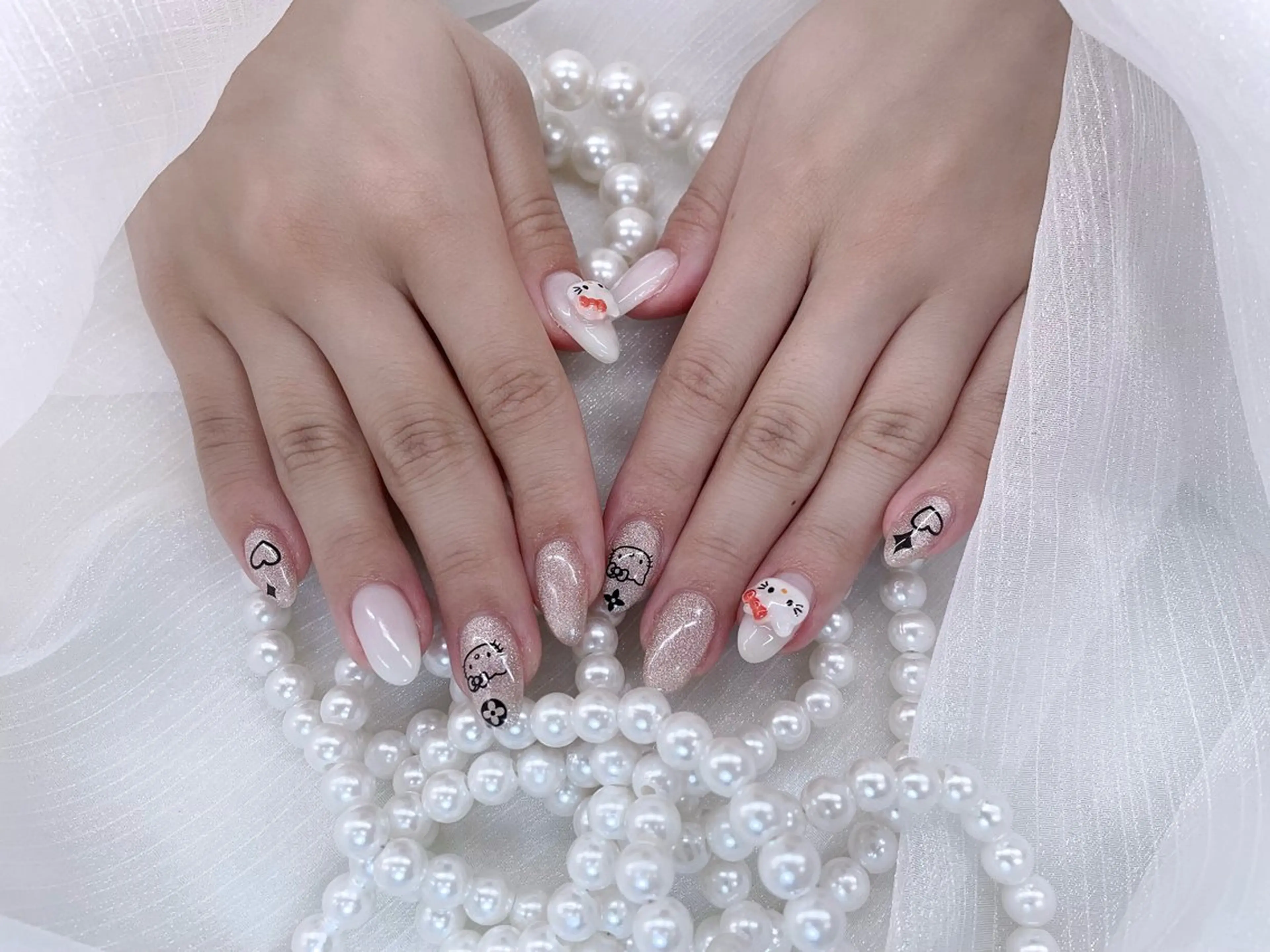 ネイル ハンドネイル 🩵Minmin nail salonのネイルデザイン