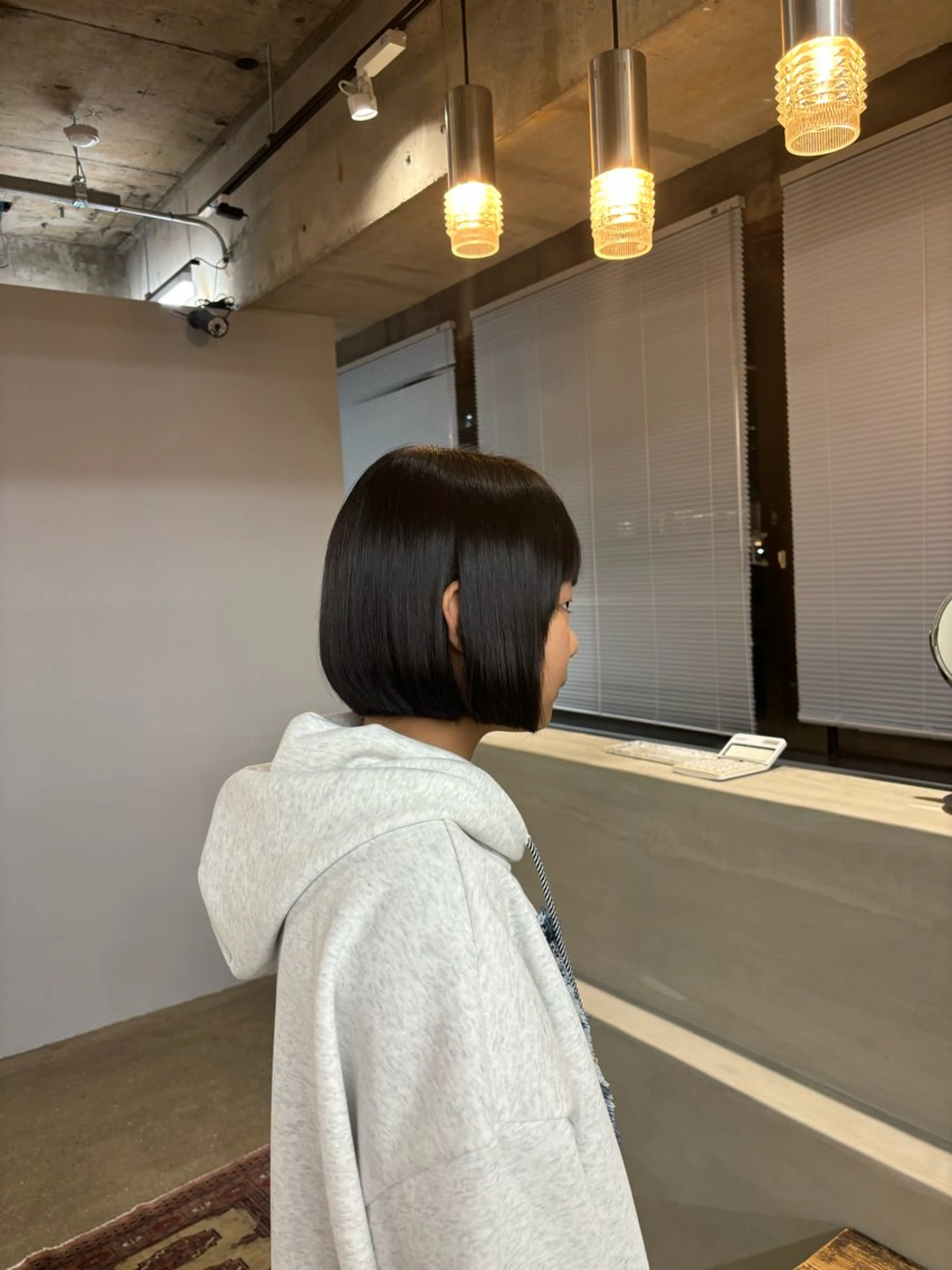 ショート 切りっぱなしボブ ボブ 桂 奈穂のヘアスタイル