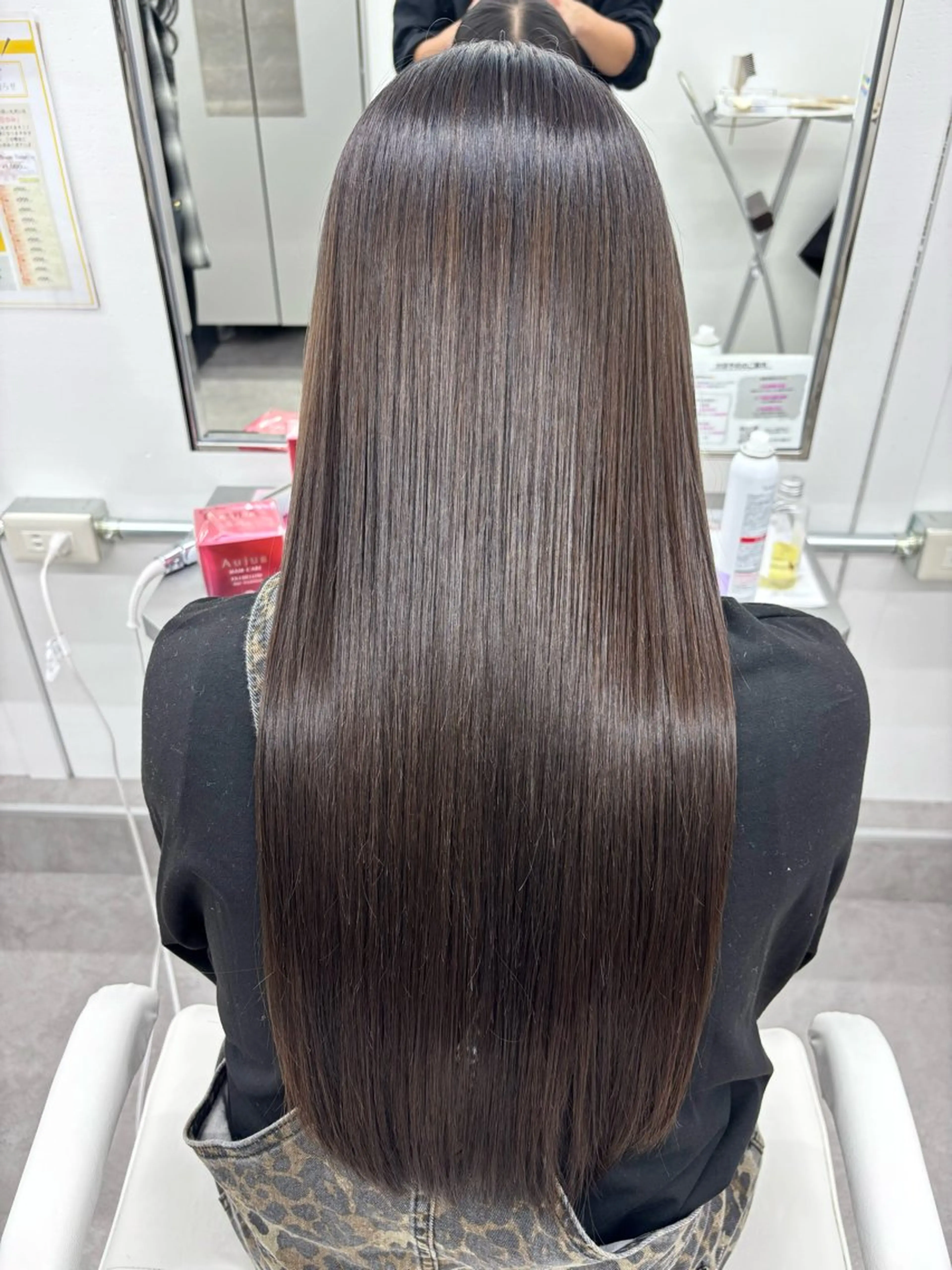 ロング 髪質改善 縮毛矯正 カット 縮毛矯正 関山浩平 ショート/ボブのヘアスタイル