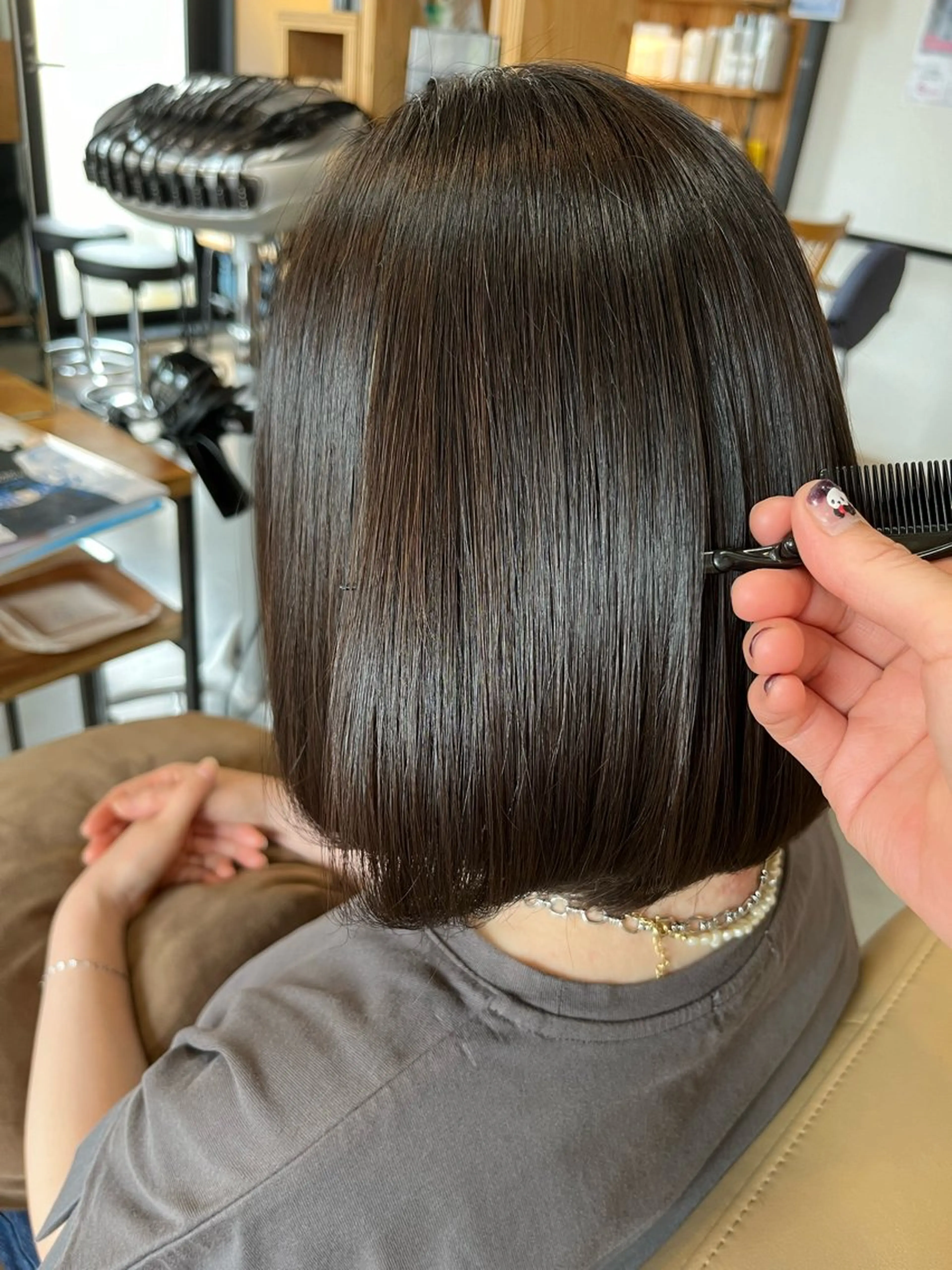 ショート 髪質改善 ショートヘア トリートメント 酸性ストレート カット 縮毛矯正 トリートメント JUNO所属・阪神西宮★JUNO 川﨑温子のヘアスタイル