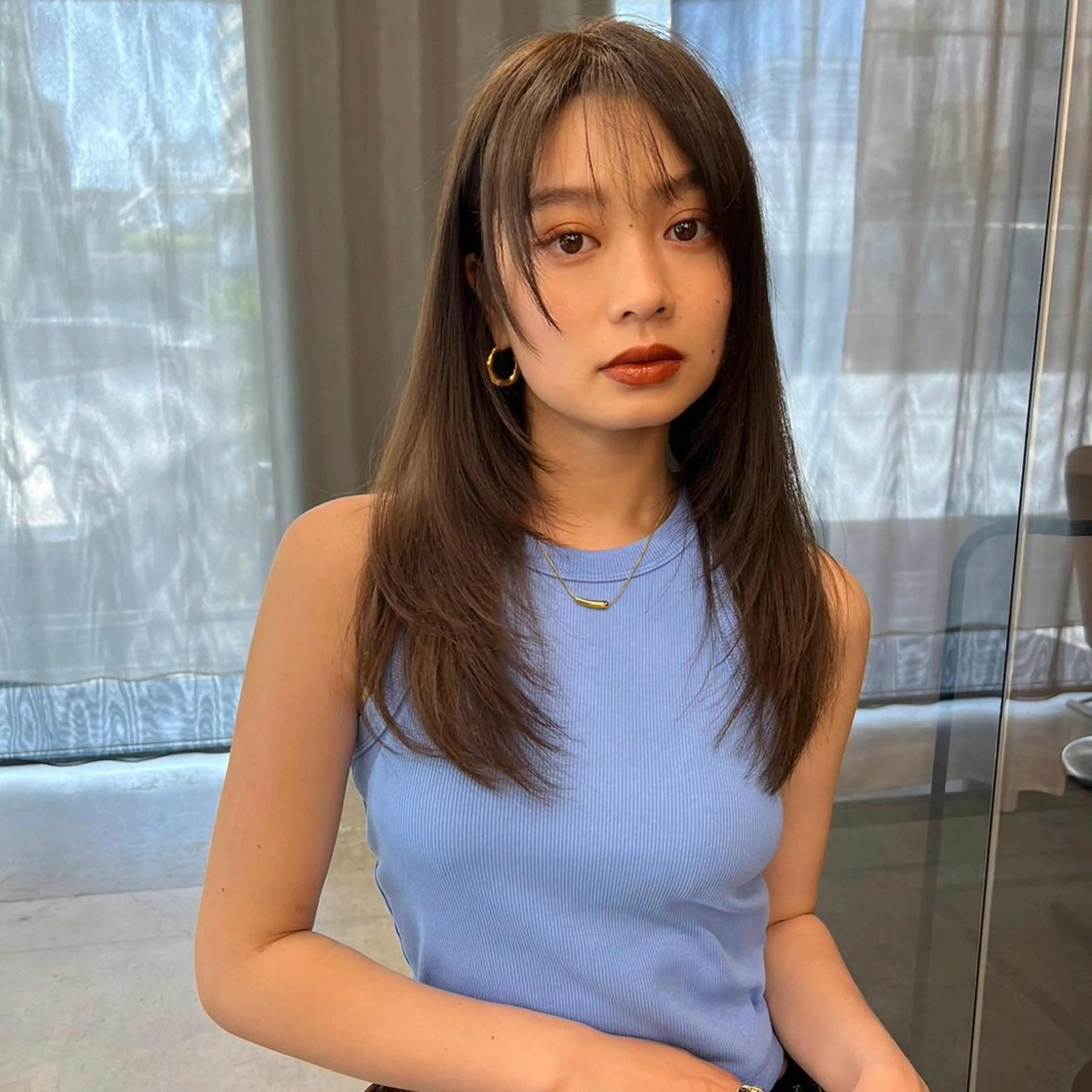 ロング レイヤーカット IVY所属・髪質改善/韓国ヘア 顔まわり特化yutoのヘアスタイル