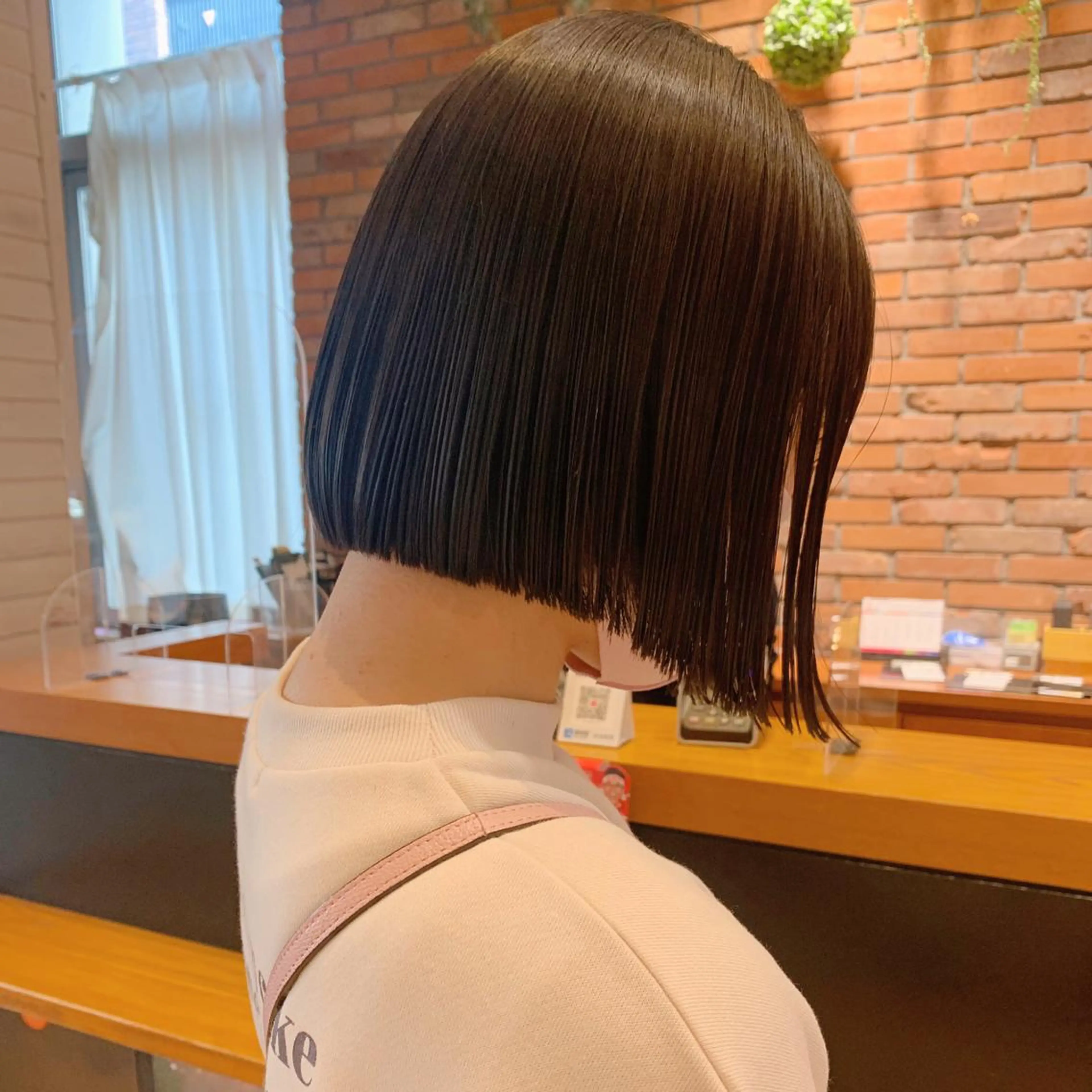 ショート カラー 切りっぱなしボブ ボブ カット トリートメント 🌱小顔ヘア/ボブ ミディアム/双葉🌱のヘアスタイル