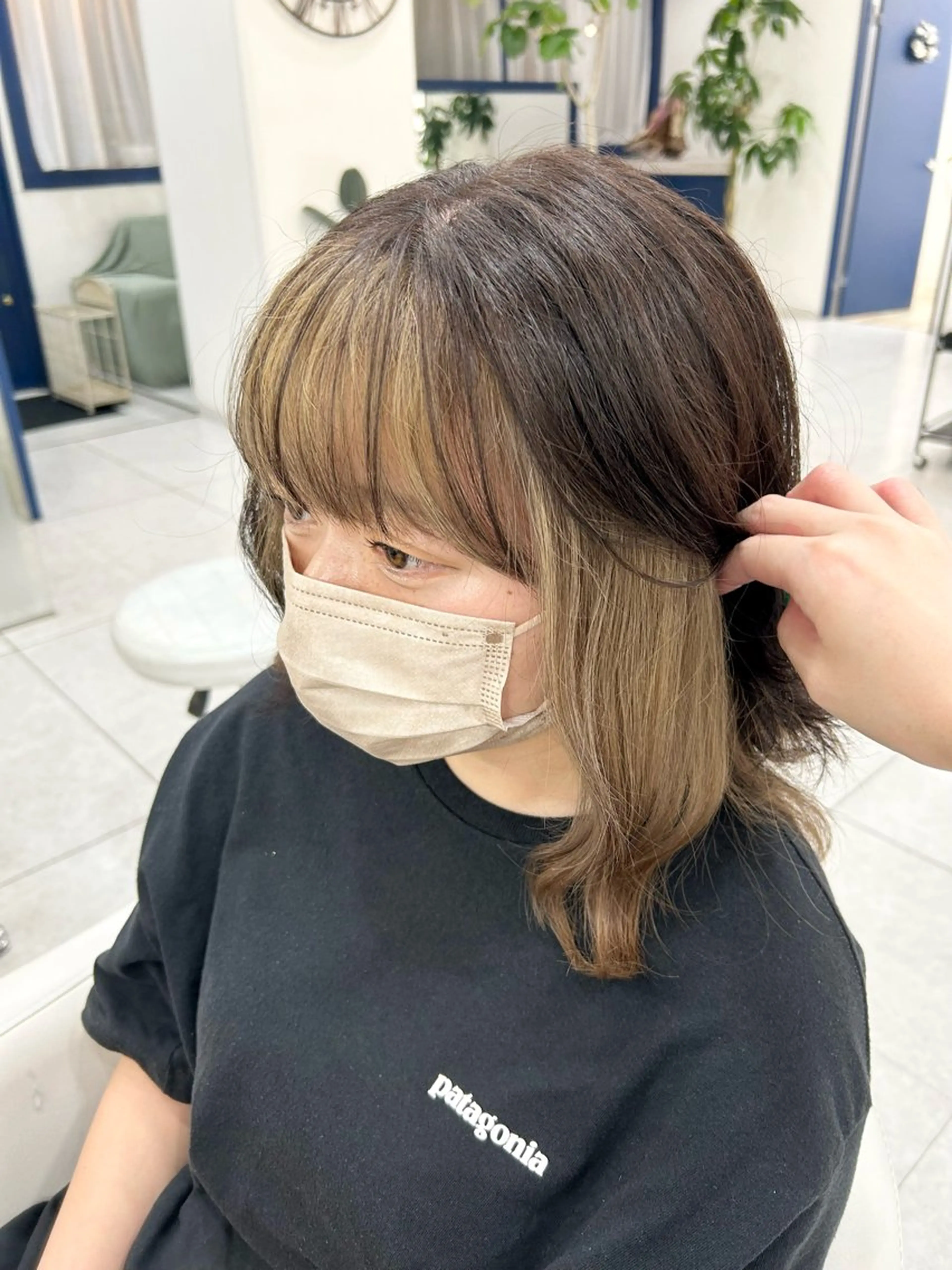 カラー ベージュカラー ミルクティーベージュ ヘアカラー 💎inc市川南口店 フクイ　ニイナ💎のヘアスタイル