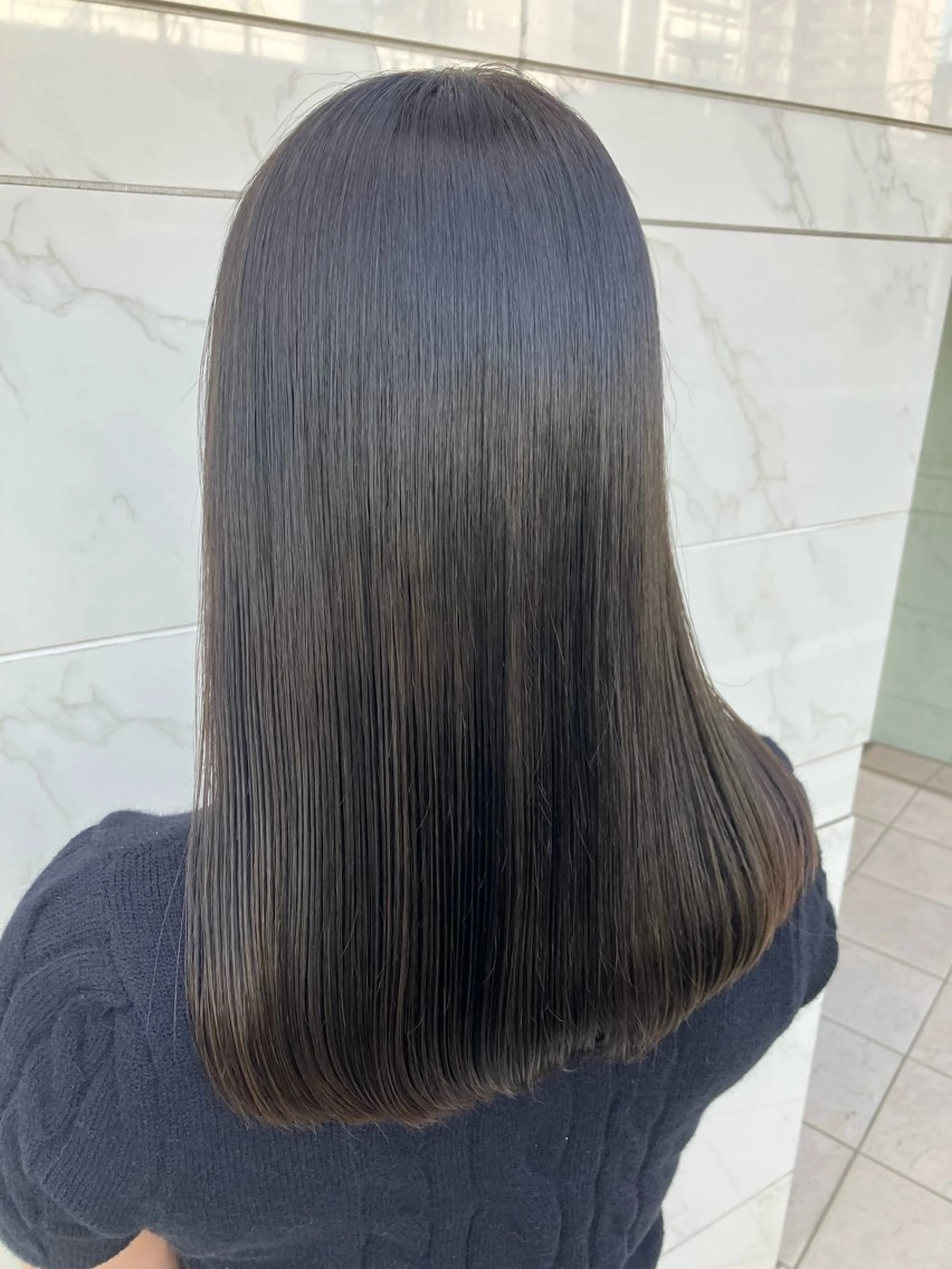 ロング 縮毛矯正 髪質改善カラー/ 縮毛矯正町田佑人のヘアスタイル