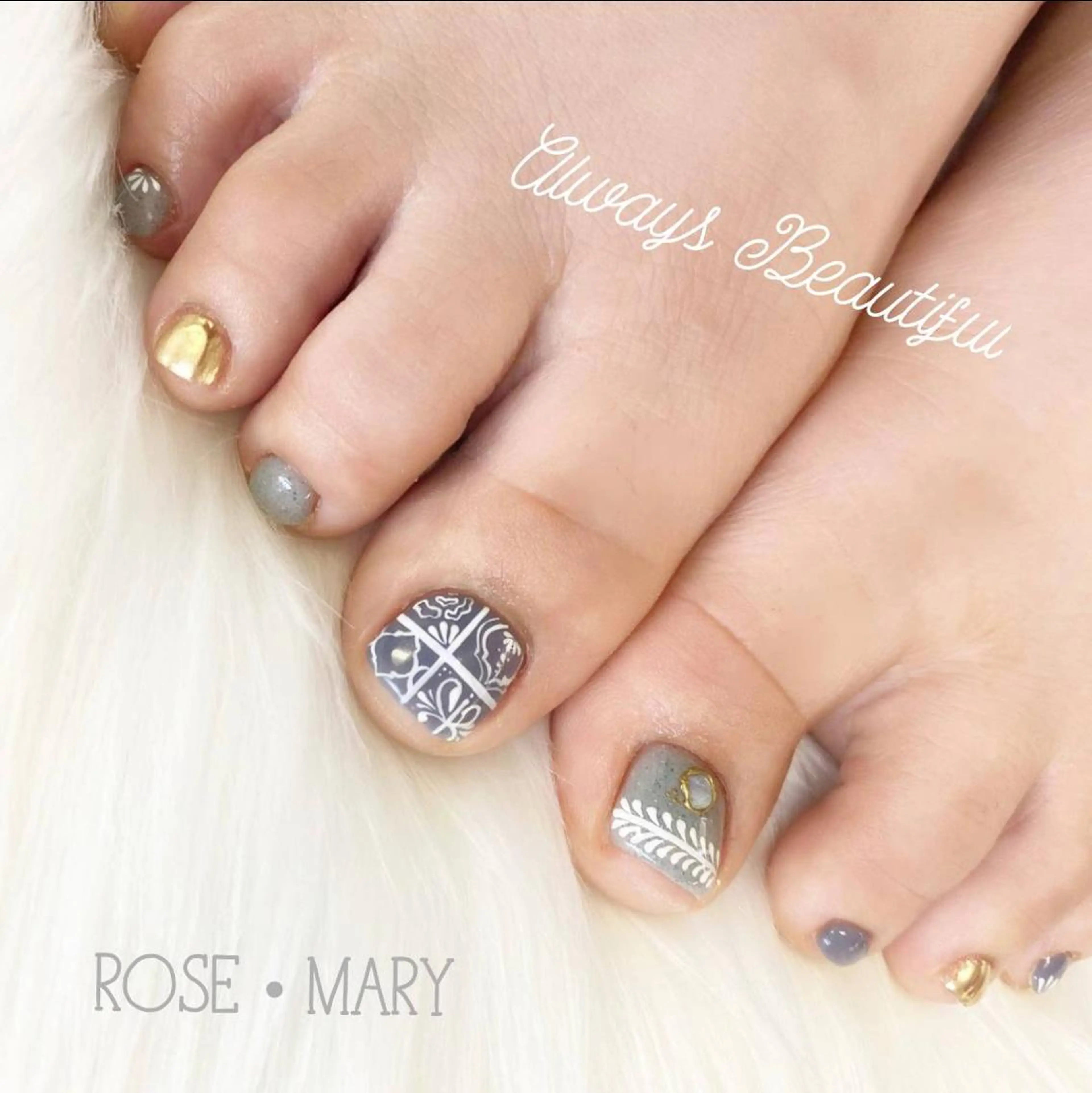 ネイル フットネイル ROSE・MARY 木村のネイルデザイン