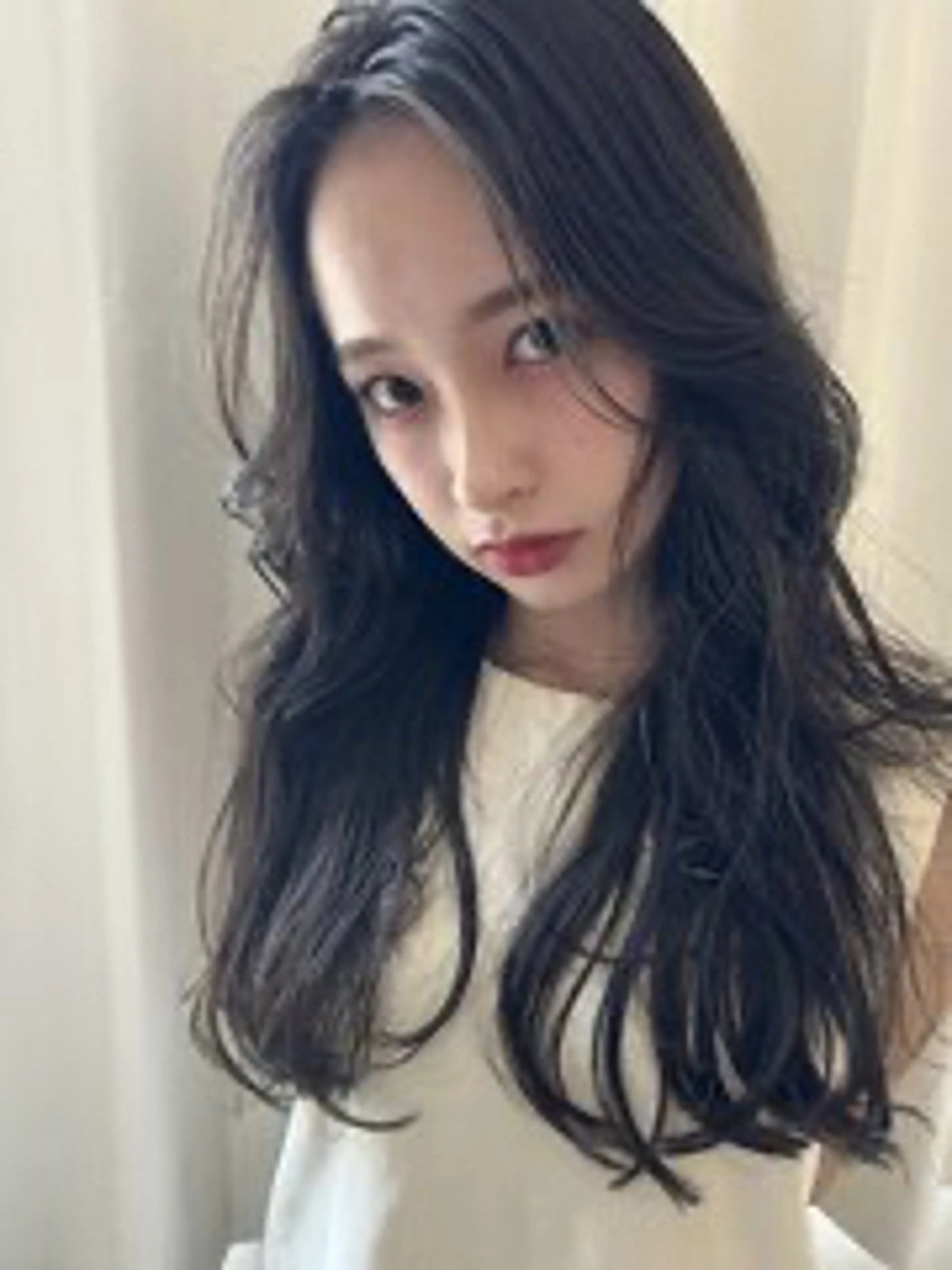 ロング ボブ 髪質改善 韓国風ヘア レイヤーカット 縮毛矯正 suii..hair designのヘアスタイル