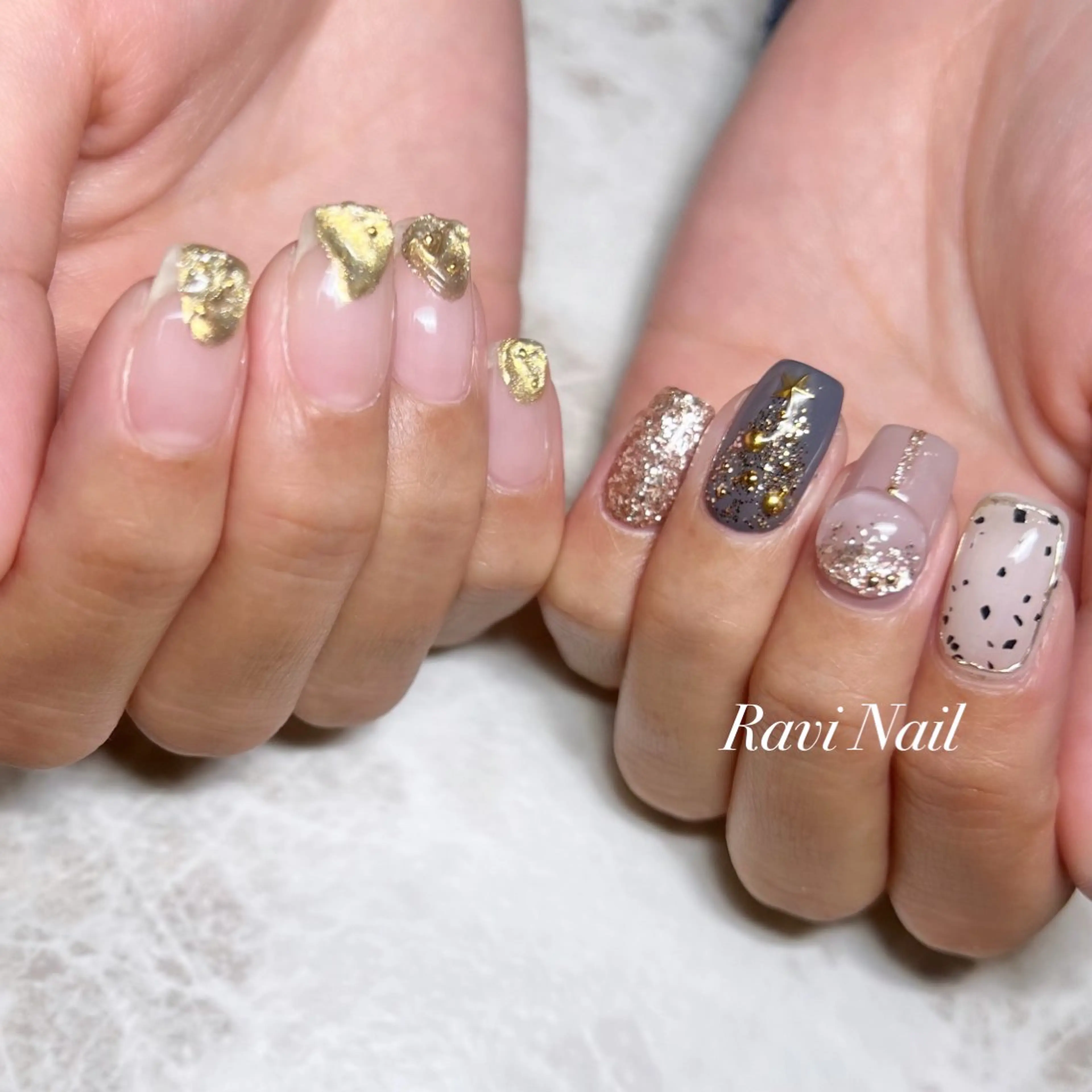 ネイル ミディアムネイル ハンドネイル U. Minakoのネイルデザイン