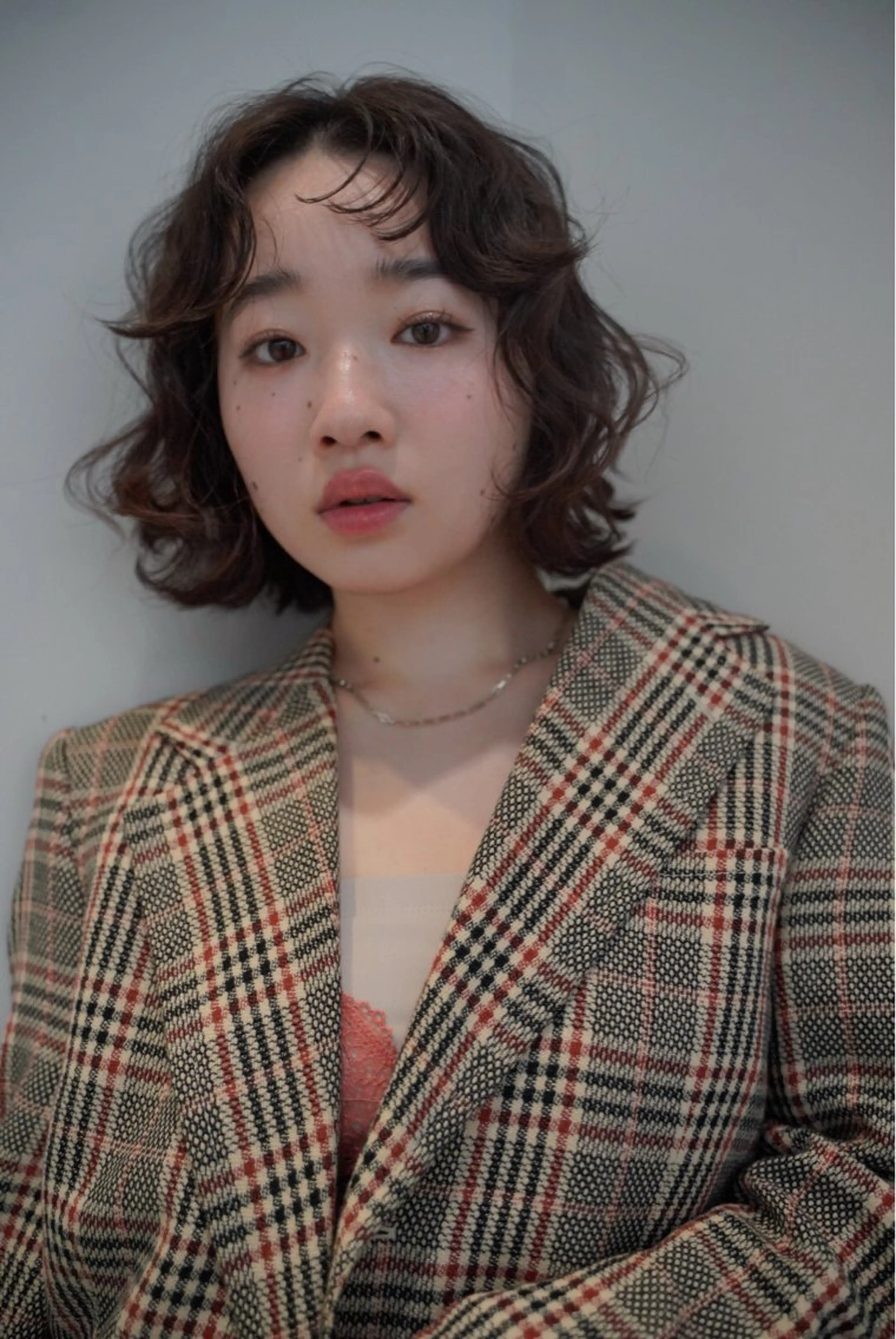 ミディアム ボブ レイヤーカット カット ヘアカラー トリートメント aco/名古屋.栄 ボブ/透明感カラーのヘアスタイル