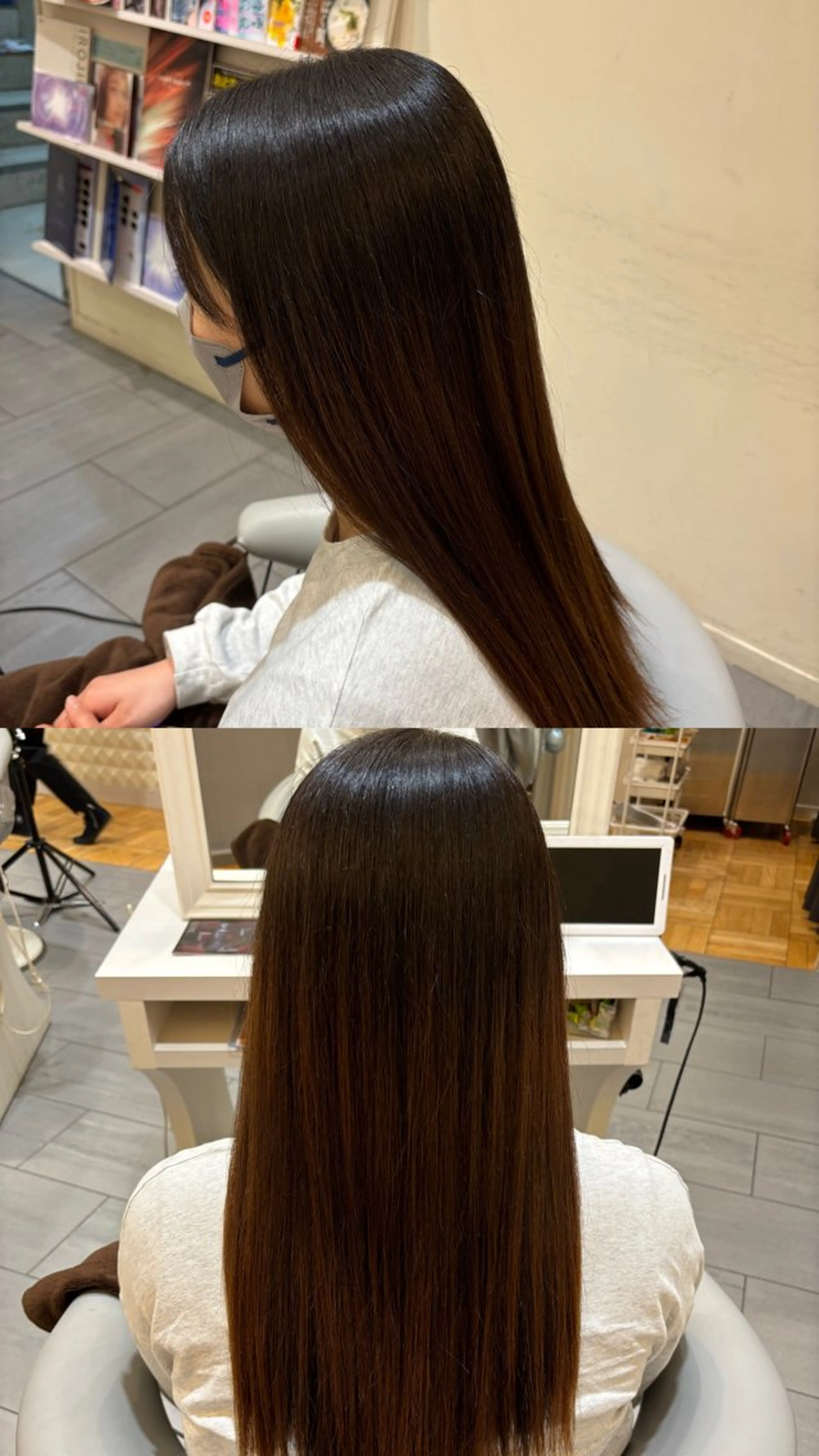 ロング 縮毛矯正 Hairs Gallery所属・透明感カラー✨南 津麦のヘアスタイル