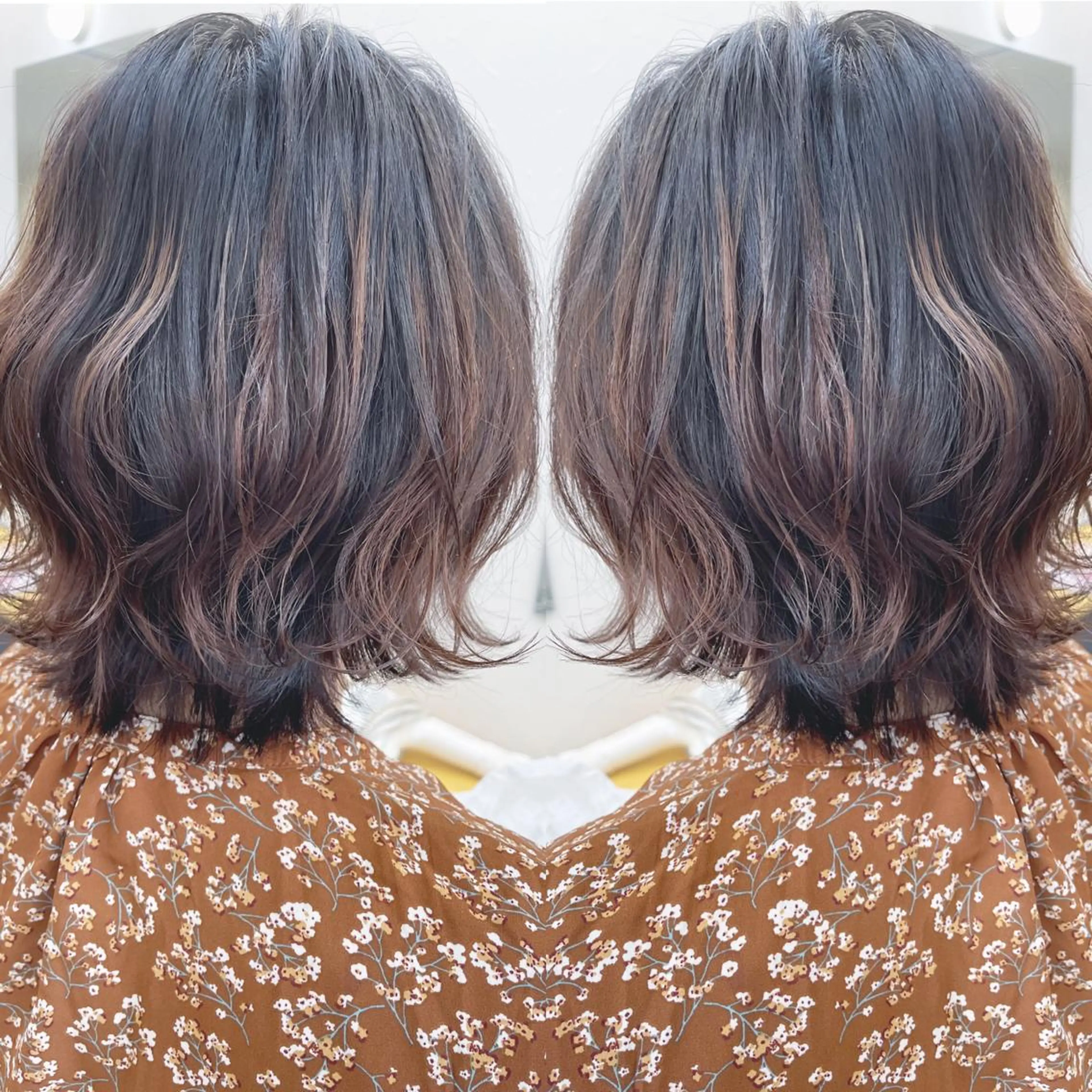 ミディアム ボブ 外ハネヘア カット トリートメント H所属・H (エイチ) 烏丸御池店のヘアスタイル