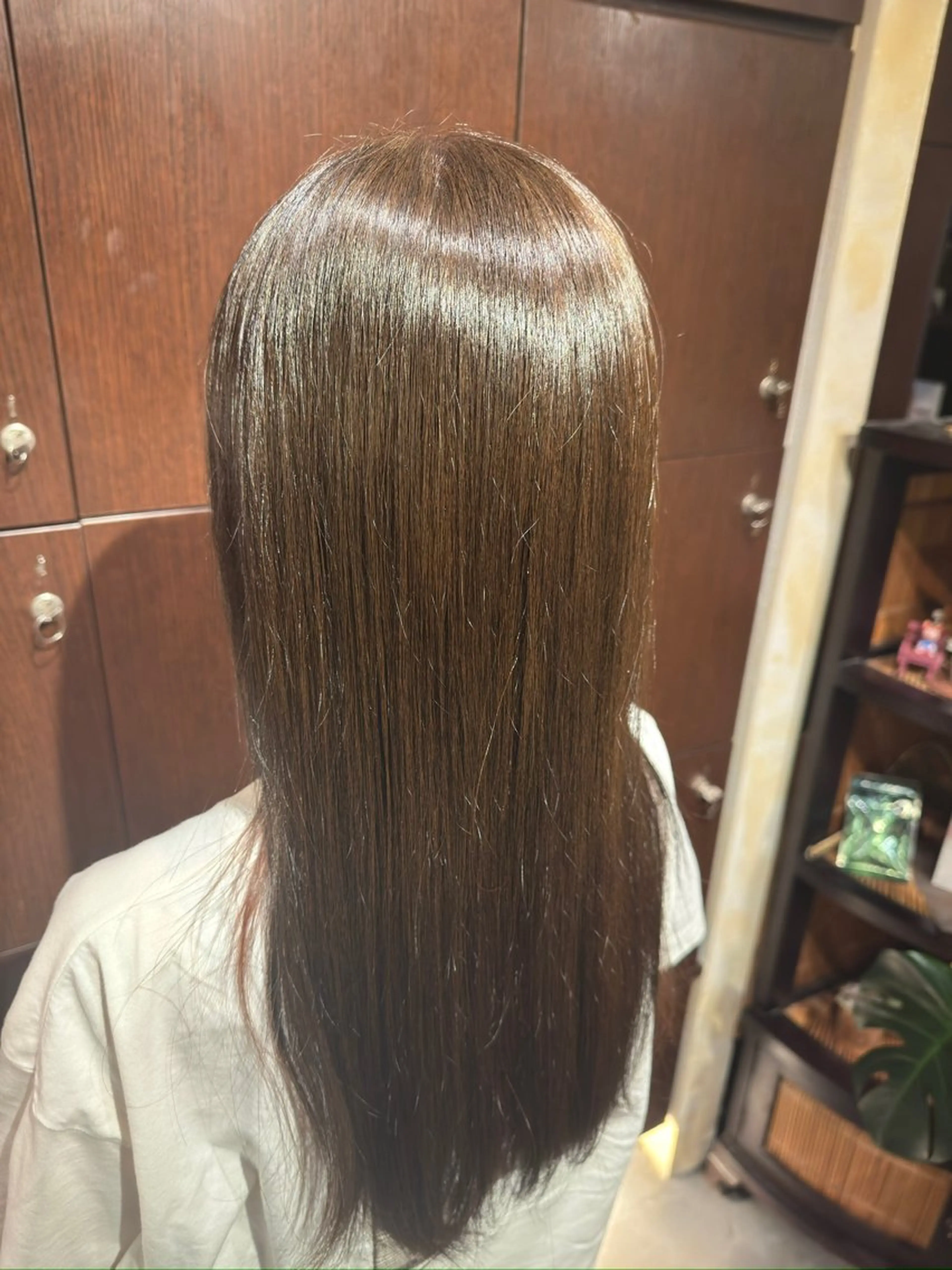 ロング 縮毛矯正 茅ヶ崎/縮毛矯正 ワンカラー/すずかのヘアスタイル