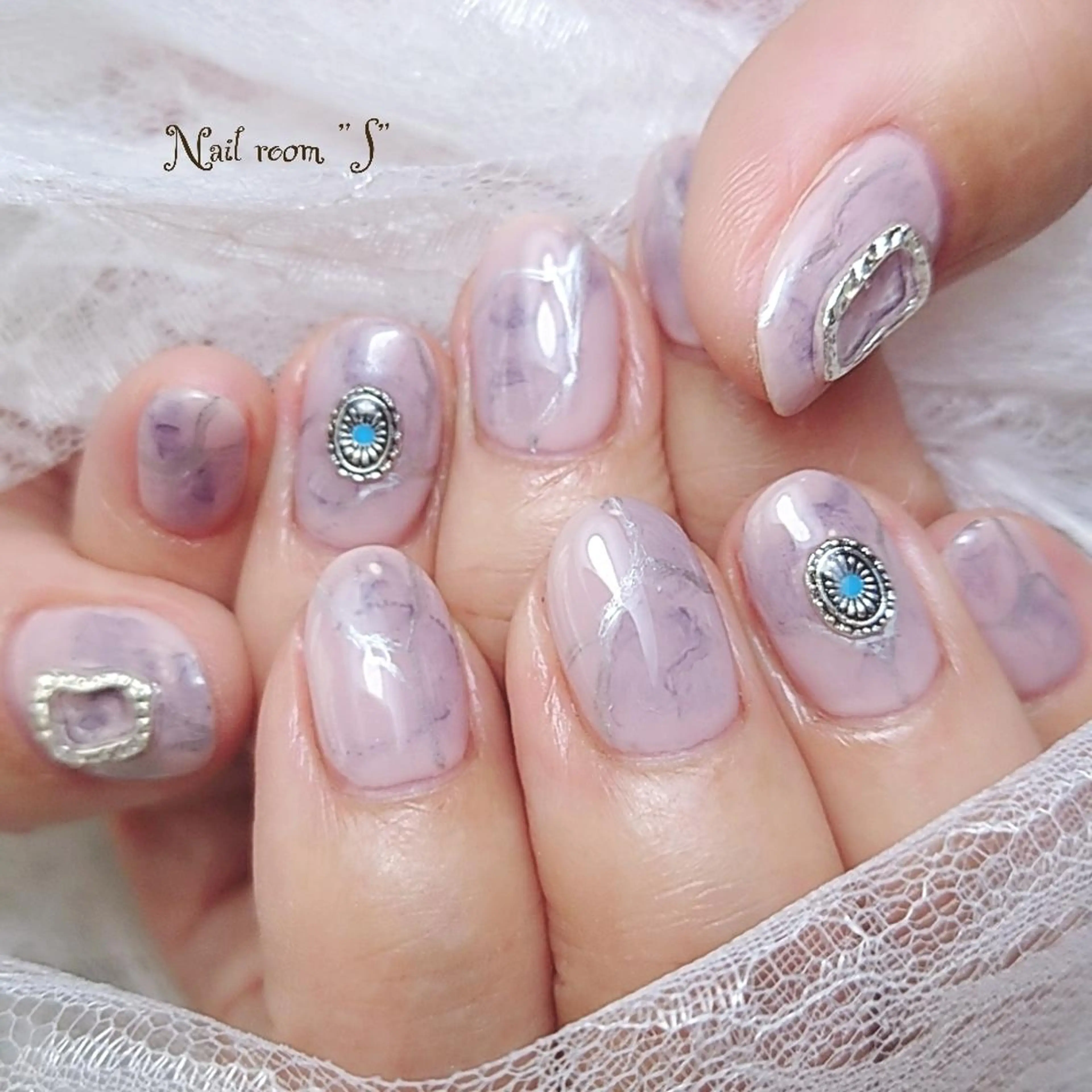 ネイル 大理石ネイル(マーブル) Nail room  "S"  SAKAIのネイルデザイン