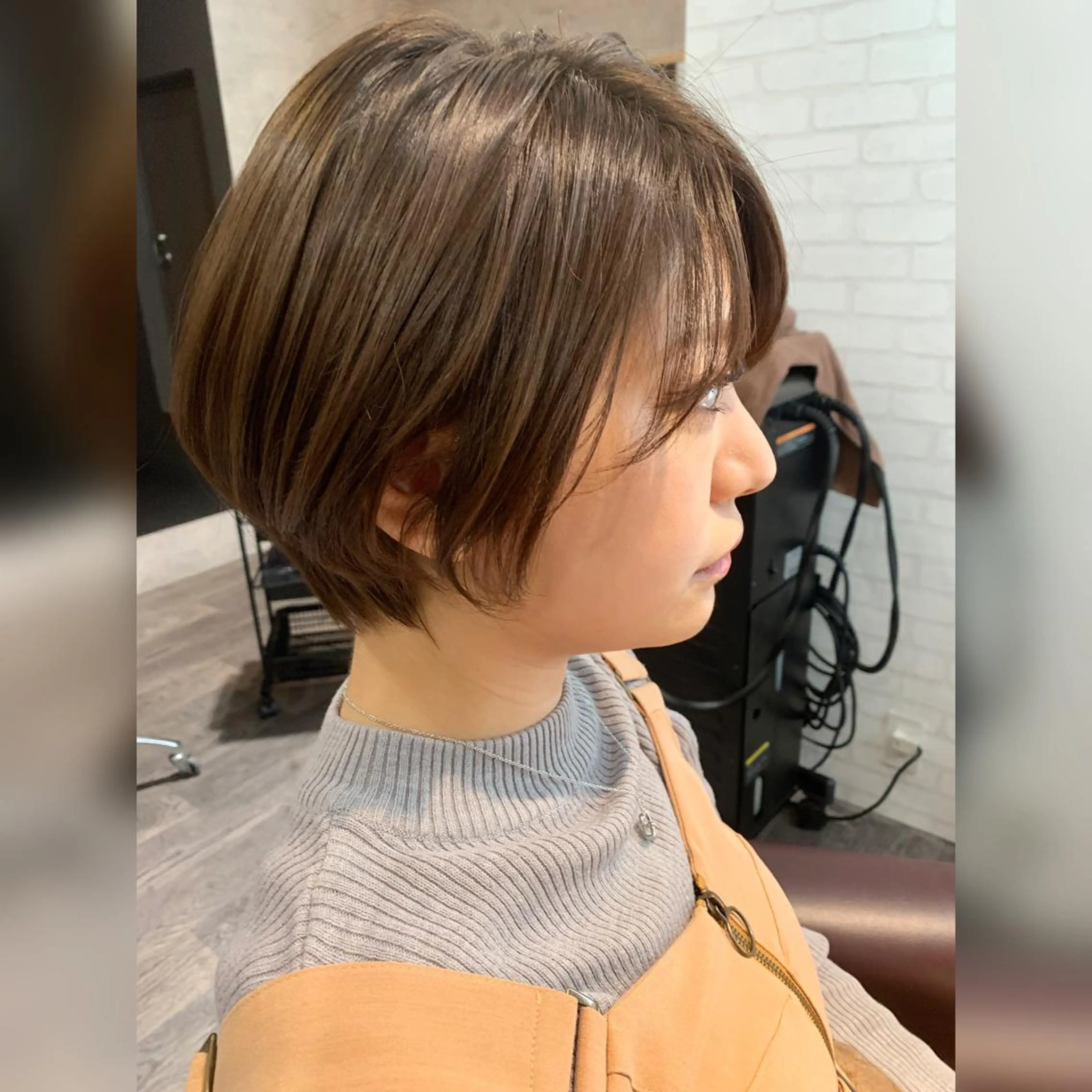 ショート カラー ショートヘア バレイヤージュ KAZUMAのヘアスタイル