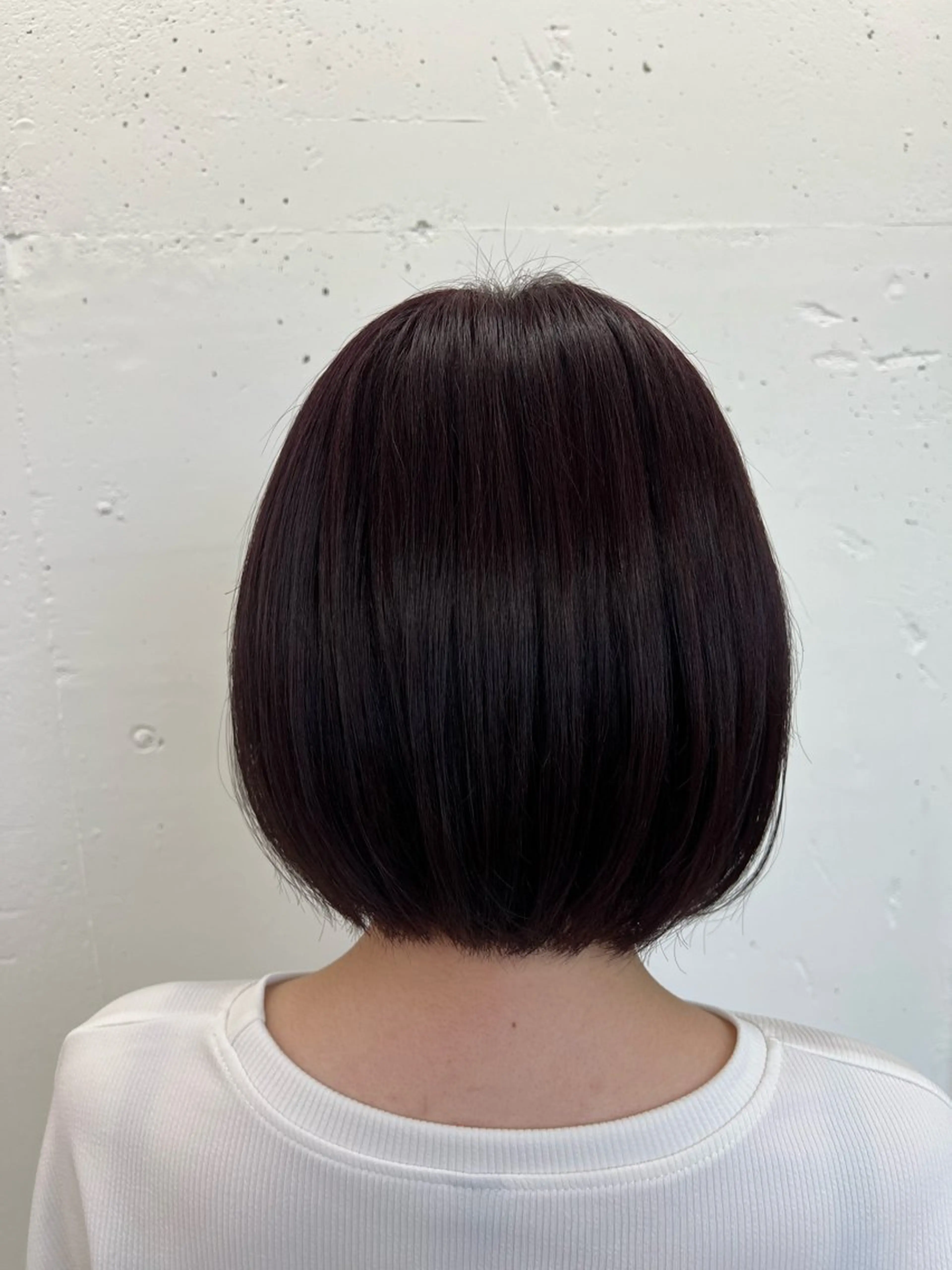 ショート カラー パープルカラー ボブ ショートヘア ヘアカラー トリートメント あすか JILLSTUDIOのヘアスタイル