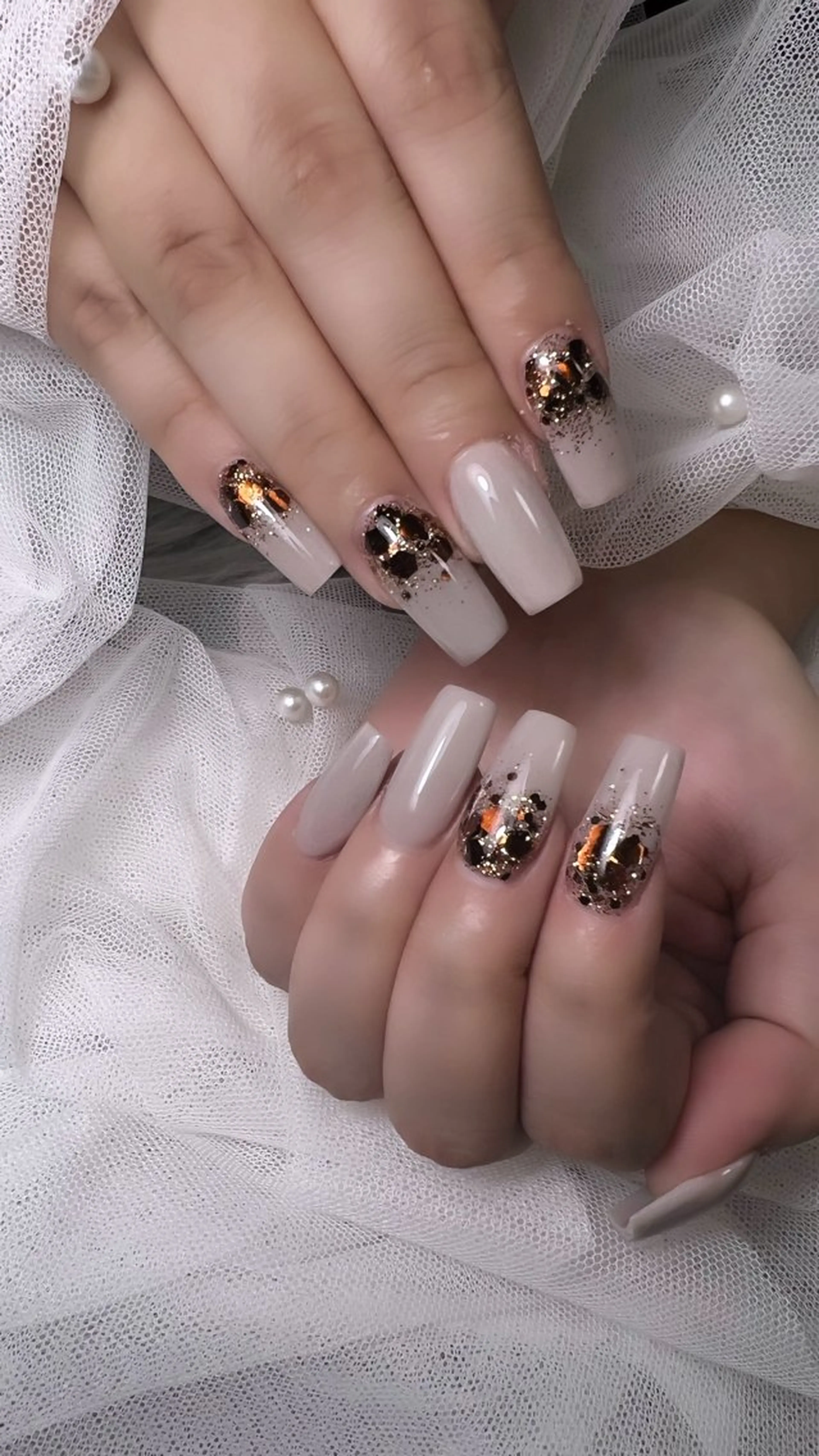 ネイル ラメ(グリッター) ラメグラデーション ワンカラーネイル スカルプネイル ハンドネイル Nail Room Ｒのネイルデザイン