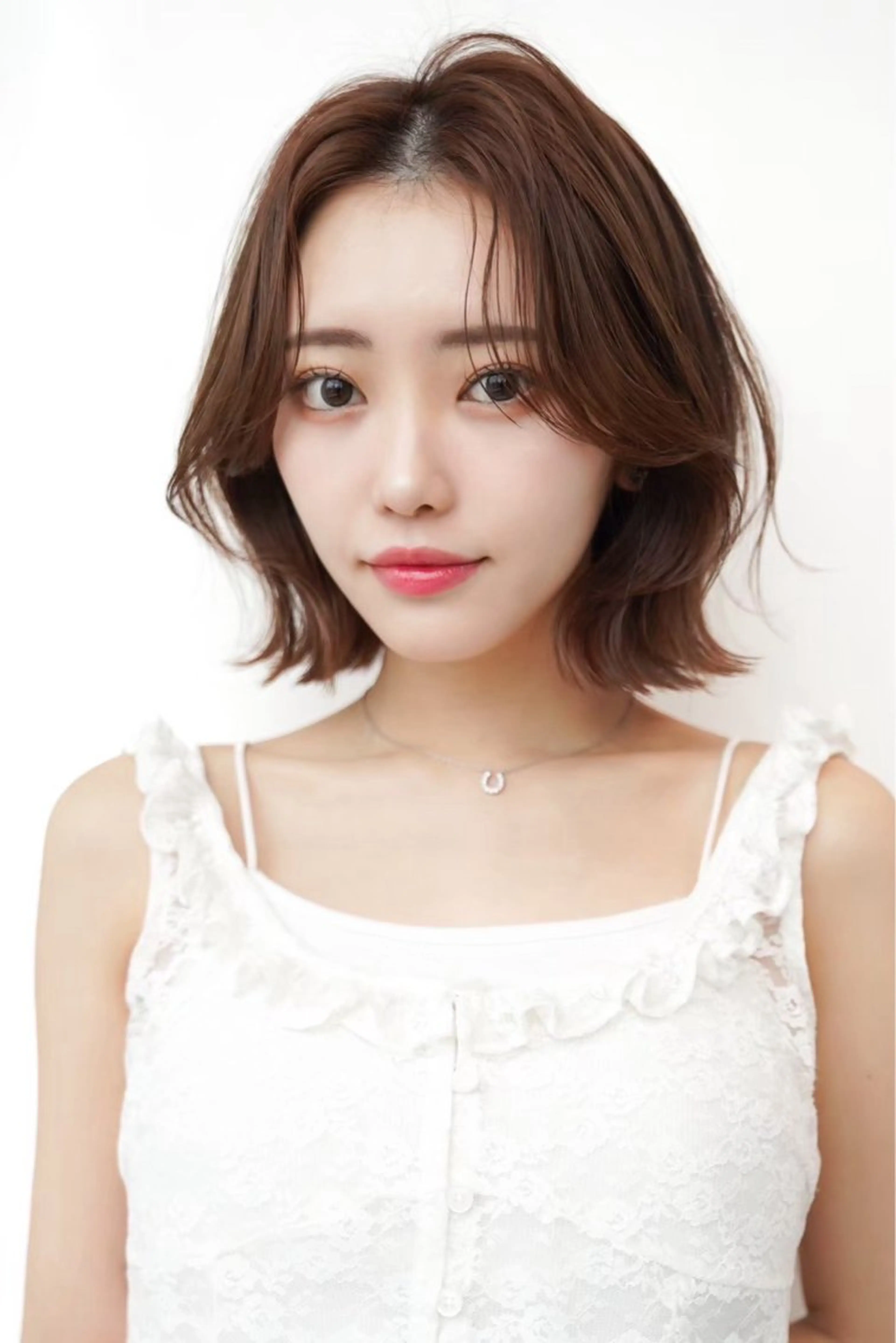 ミディアム カラー カット ヘアカラー トリートメント ボブ/インナーカラー レイヤーボブ/楓のヘアスタイル