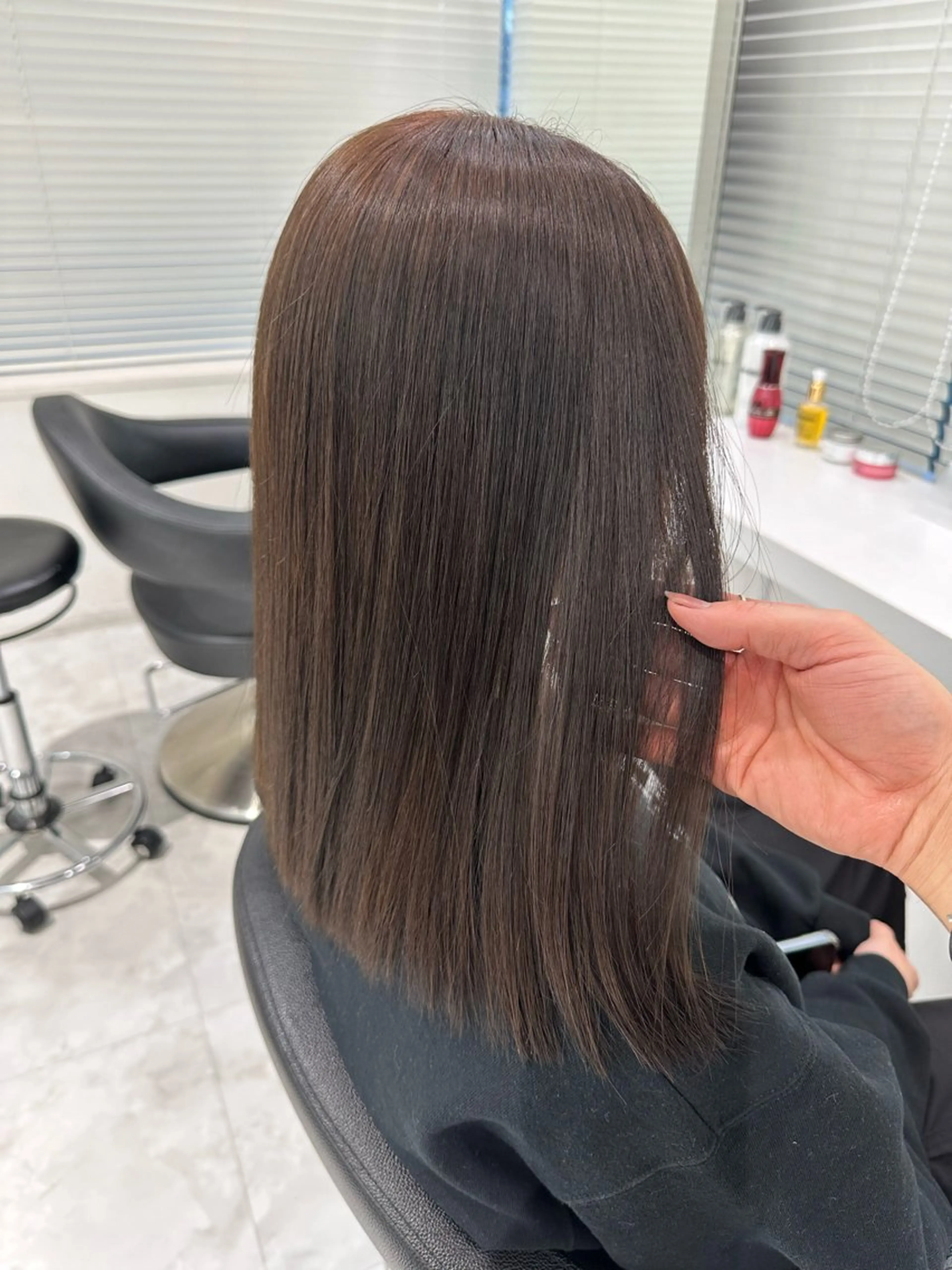 ミディアム カラー ヘアカラー トリートメント ♡上品韓国髪♡ブラ ウン/SAYATOのヘアスタイル