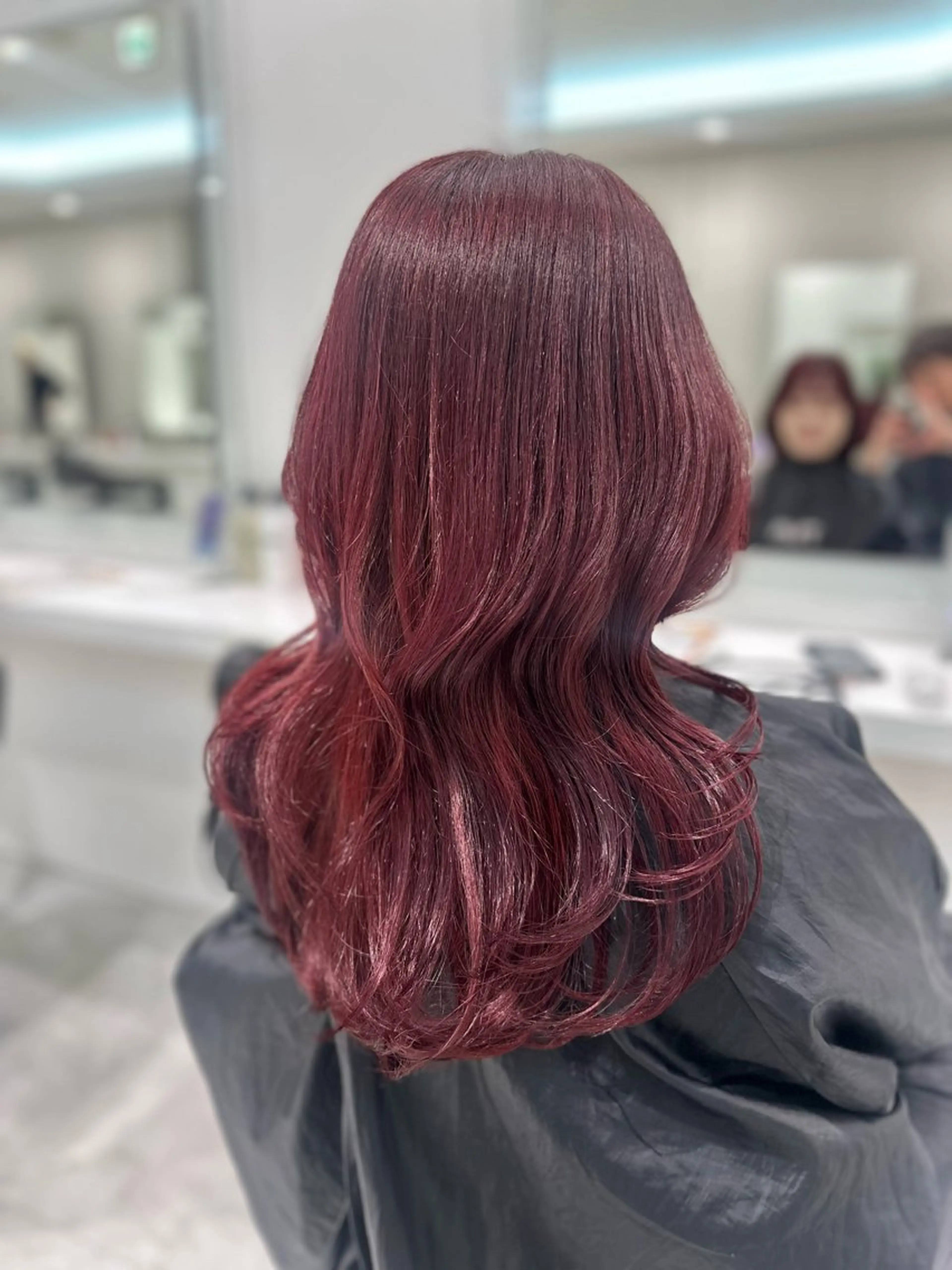 ロング カラー ケアカラー ロング 🐺ニュアンスパーマ マッシュ　あさひ🐺のヘアスタイル