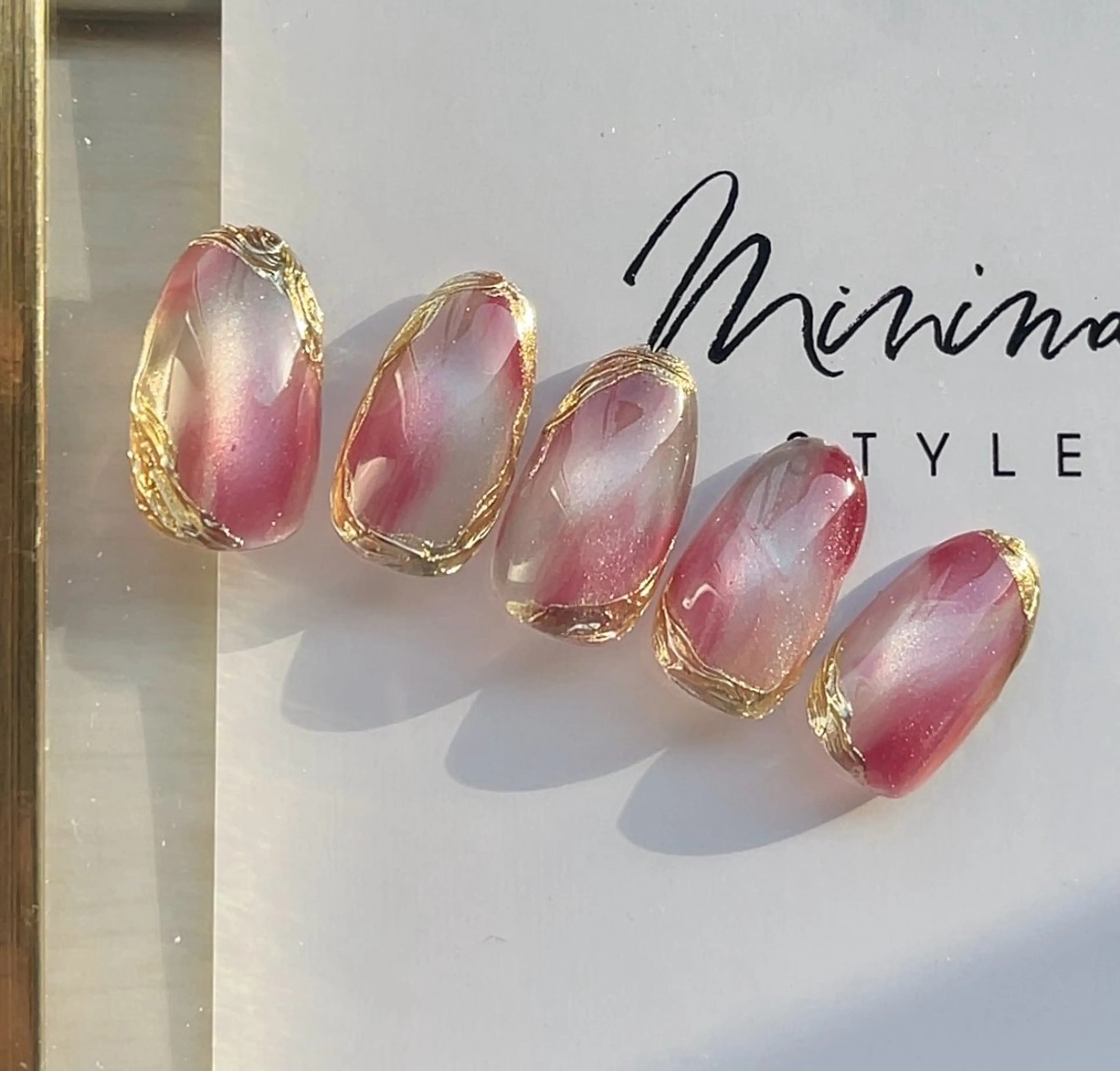 ネイル マグネットネイル ミラーネイル 島田 亜紀のネイルデザイン