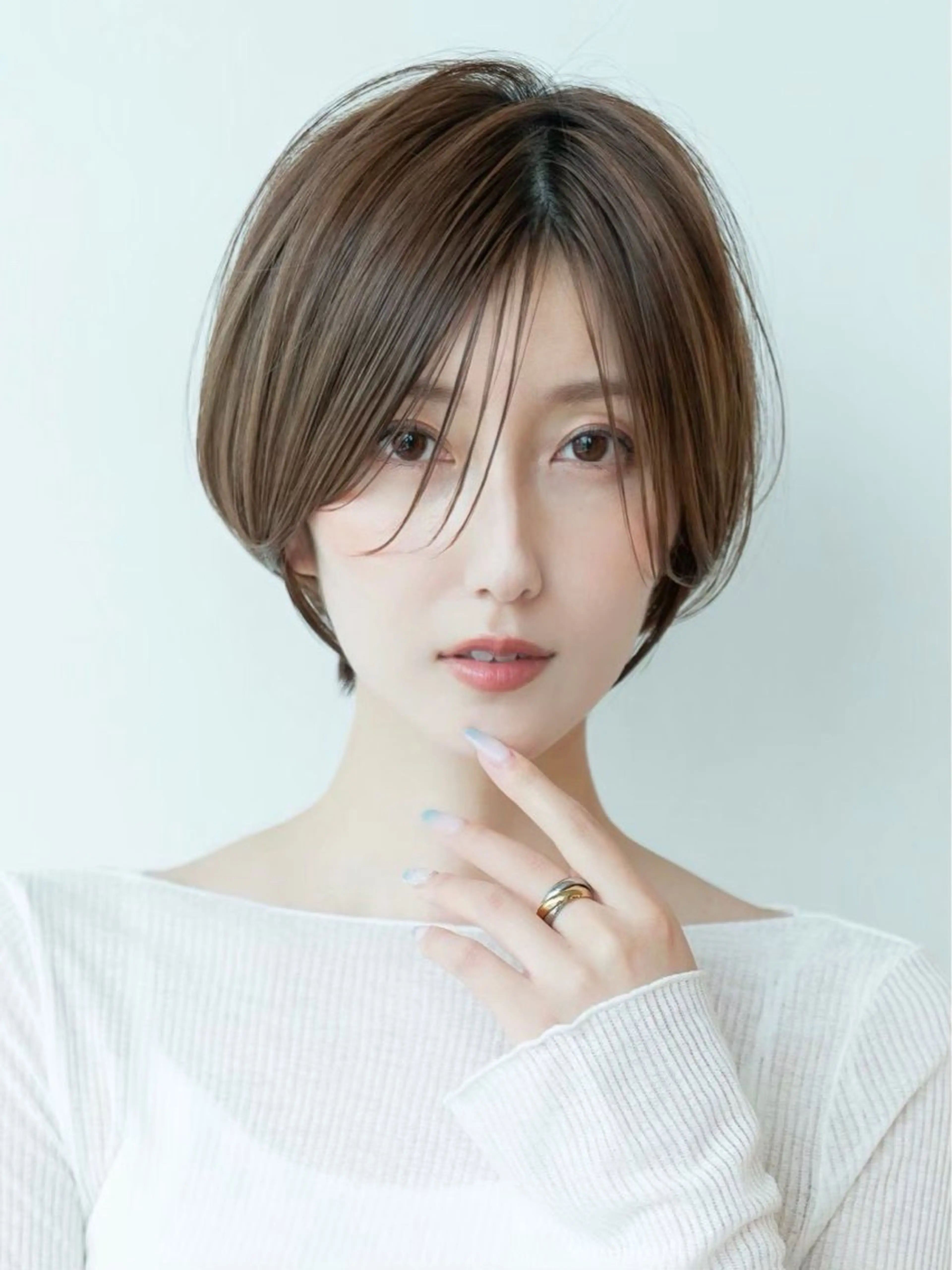 ショート カラー ショートボブ ショートレイヤー ハンサムショート 丸みショート ボブ 渋谷ボブ/レイヤー ボブ田中航平のヘアスタイル