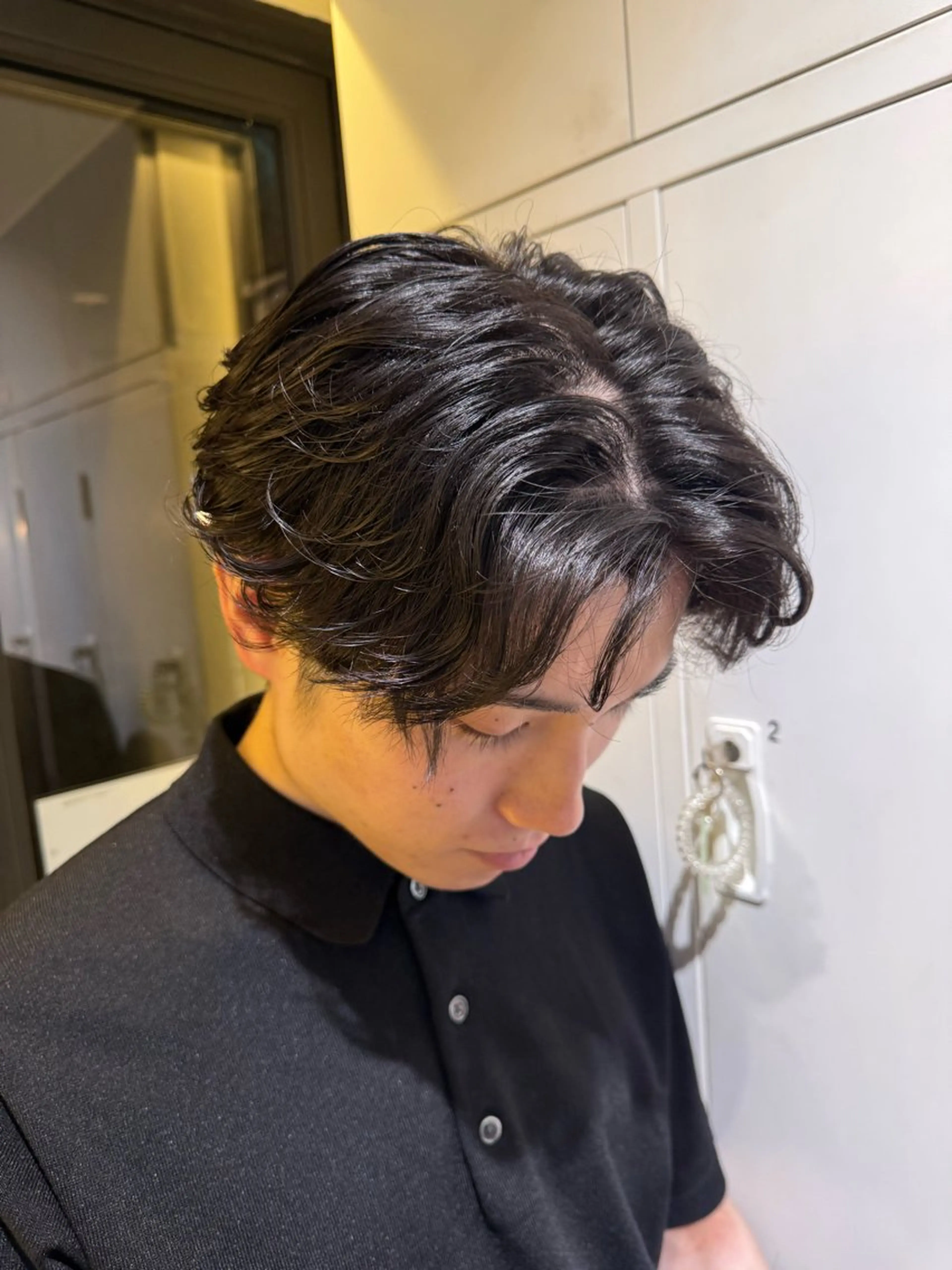 パーマ メンズ モデル募集中‎🤍 山崎妃香のヘアスタイル