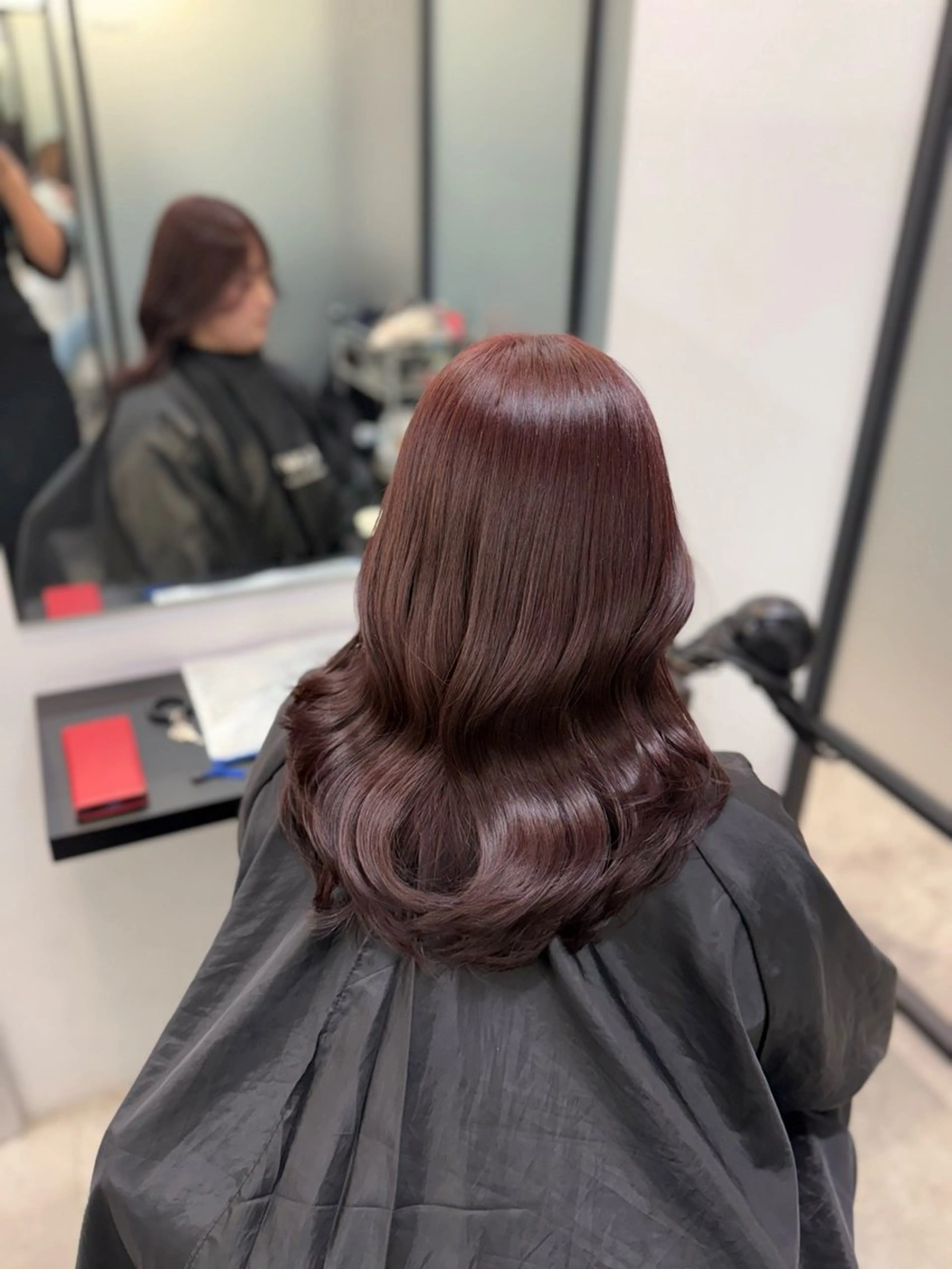 ロング カラー ヘアカラー トリートメント 韓国ヘア🇰🇷🎀 みきのヘアスタイル
