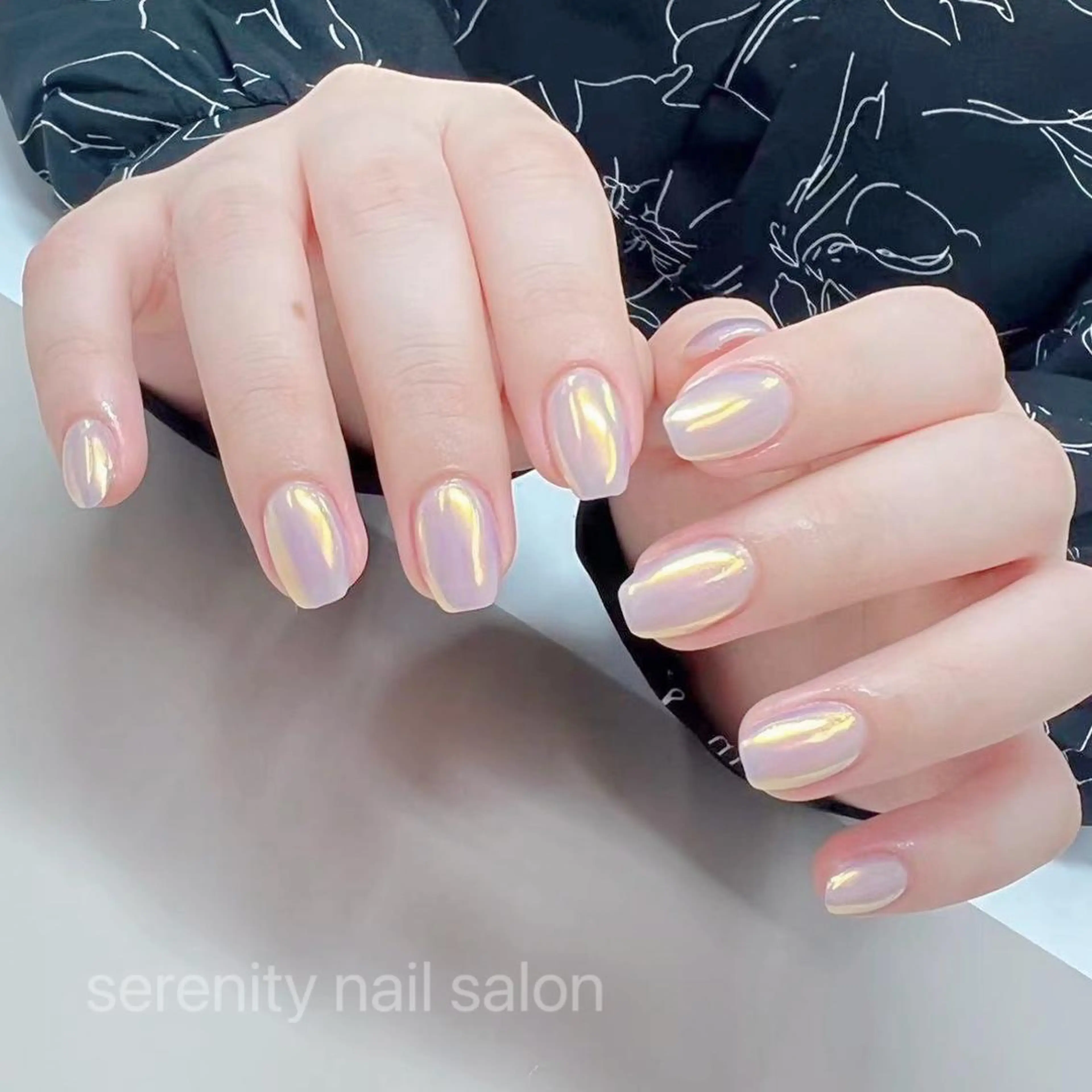 ネイル ハンドネイル ハンドケア ✨Serenity ワンホンネイルのネイルデザイン
