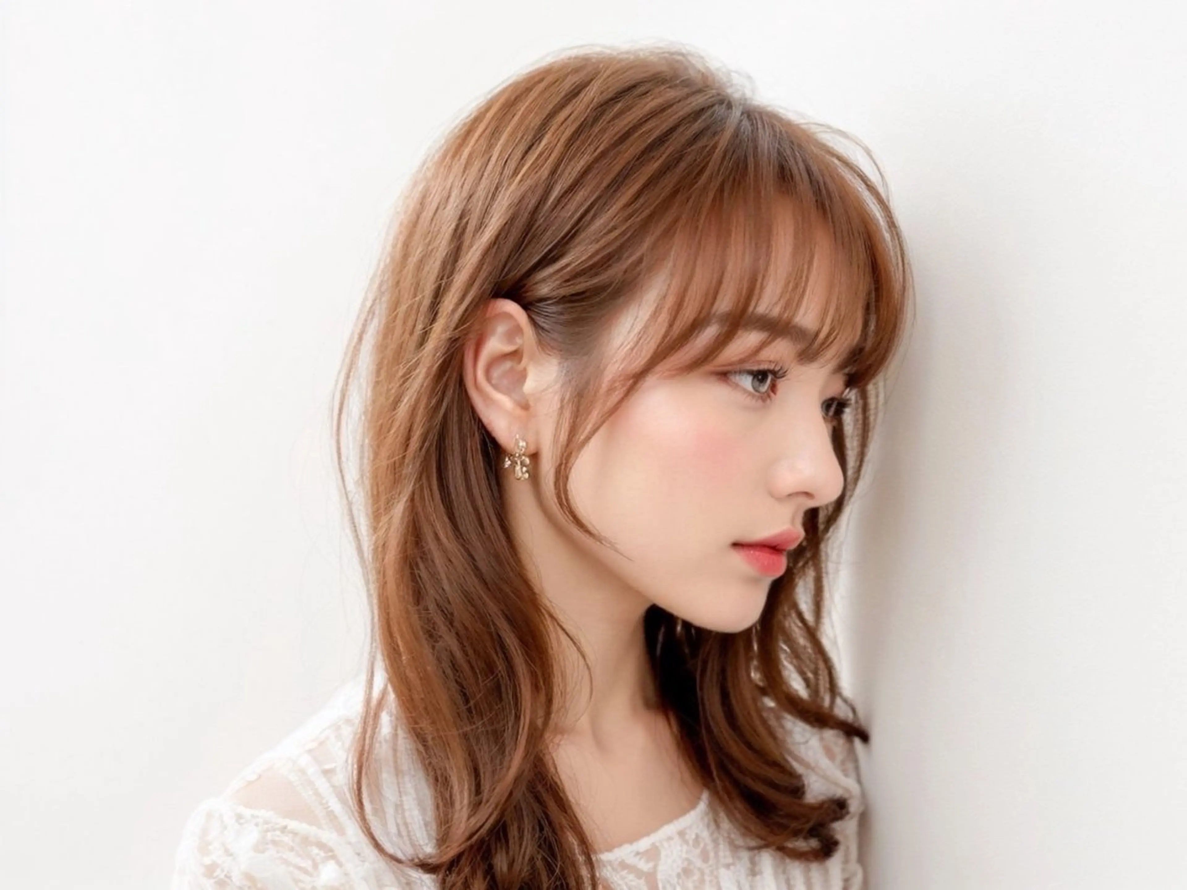 ミディアム カラー ベージュカラー ハイトーン/心斎橋 🌙イツキのヘアスタイル