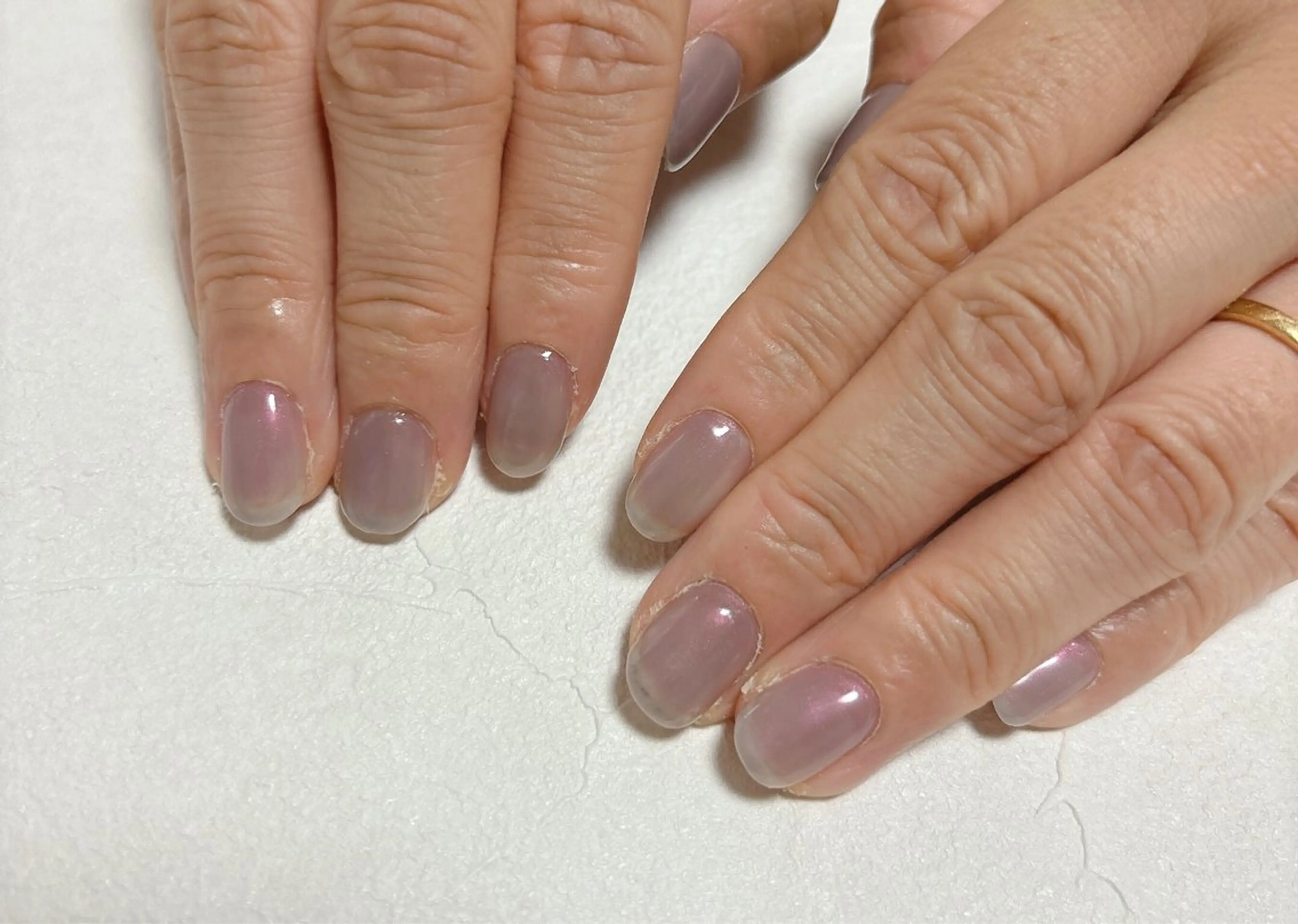 ネイル オーロラネイル フットネイル フレンチネイル ジェルネイル 韓国ネイル Mogu nail 二子玉川のネイルデザイン