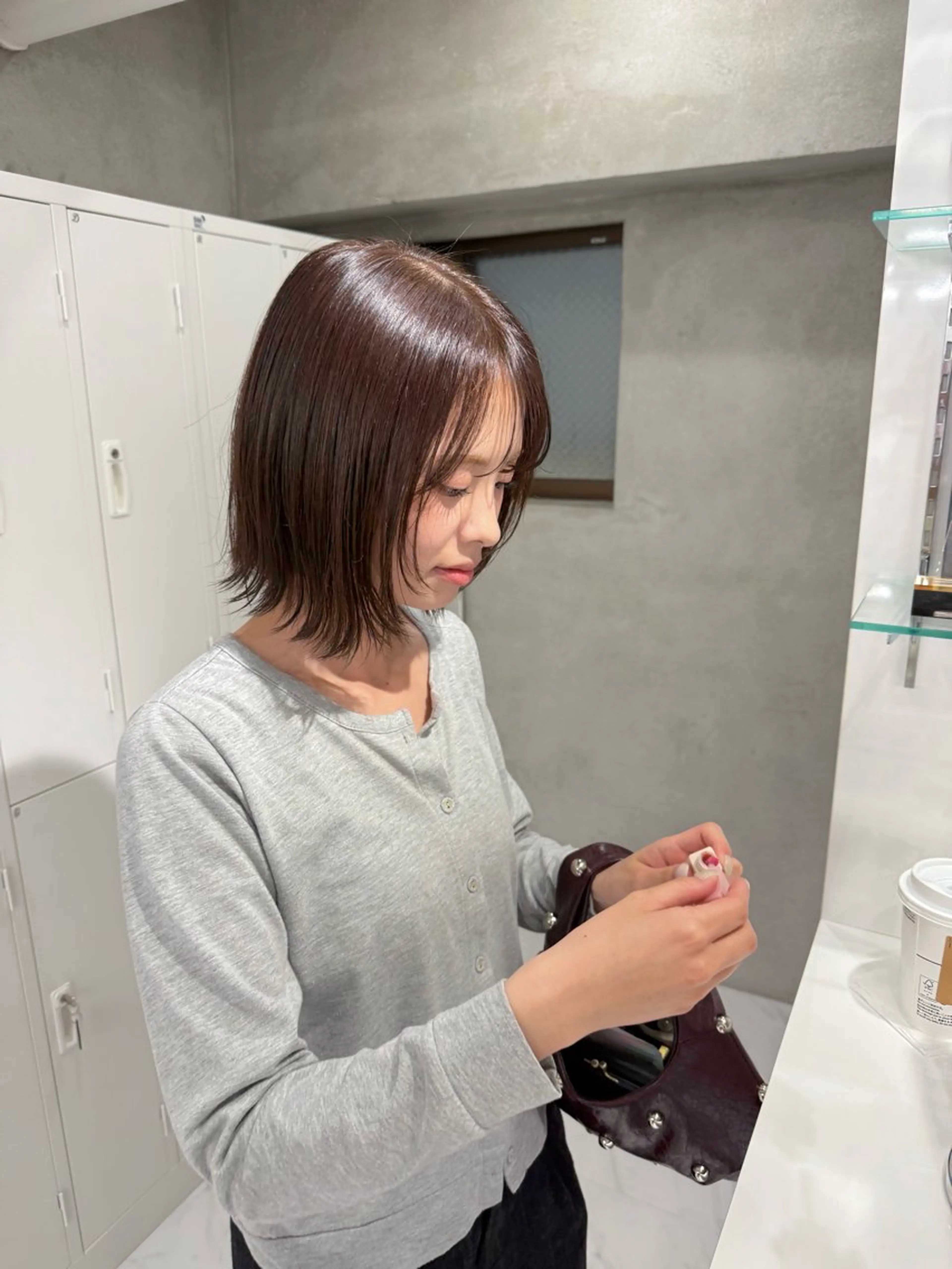 ヘアカラー sena⌇ボブ ⌇透明感カラー🦙♡のヘアスタイル