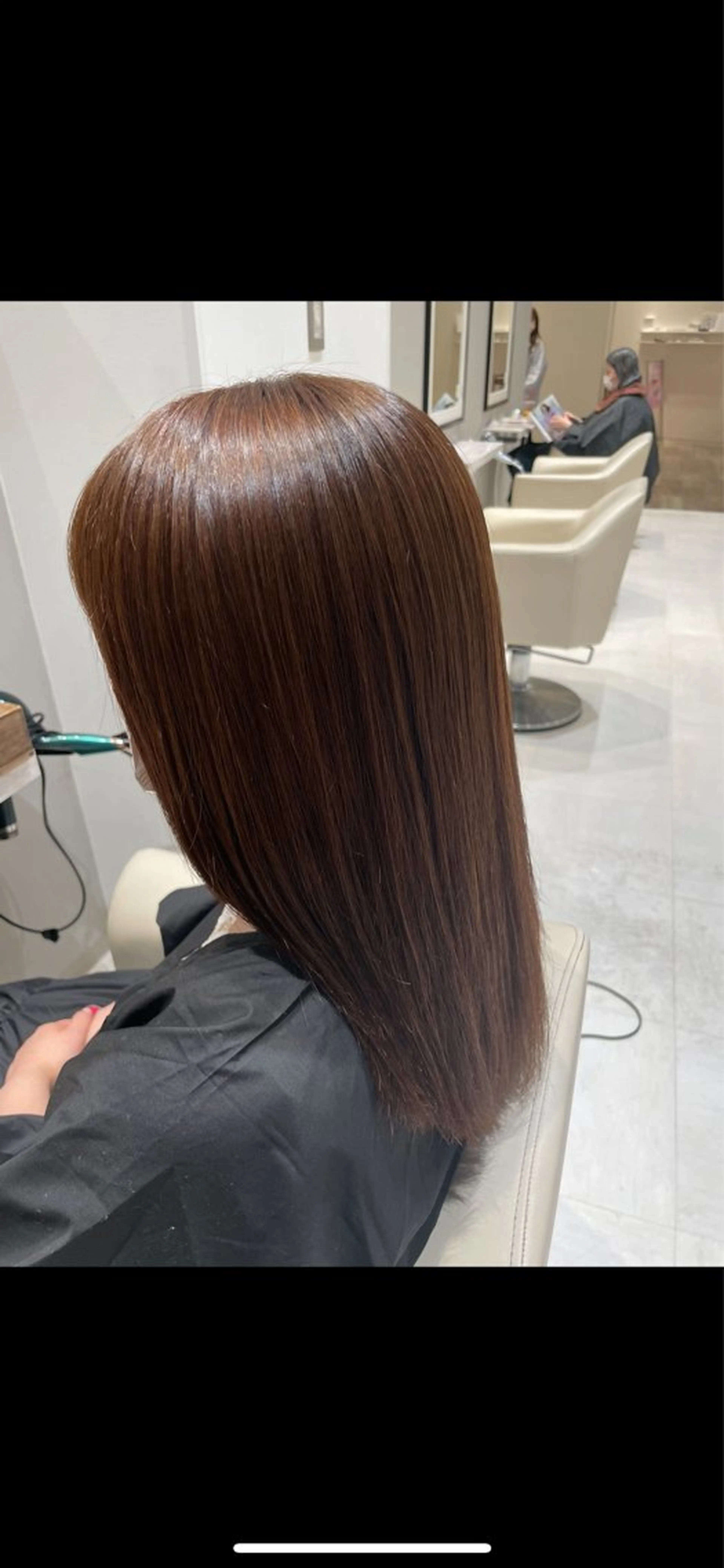ロング カラー ブラウンカラー カット ヘアカラー k-two✨たき艶感 カラー／美髪矯正のヘアスタイル