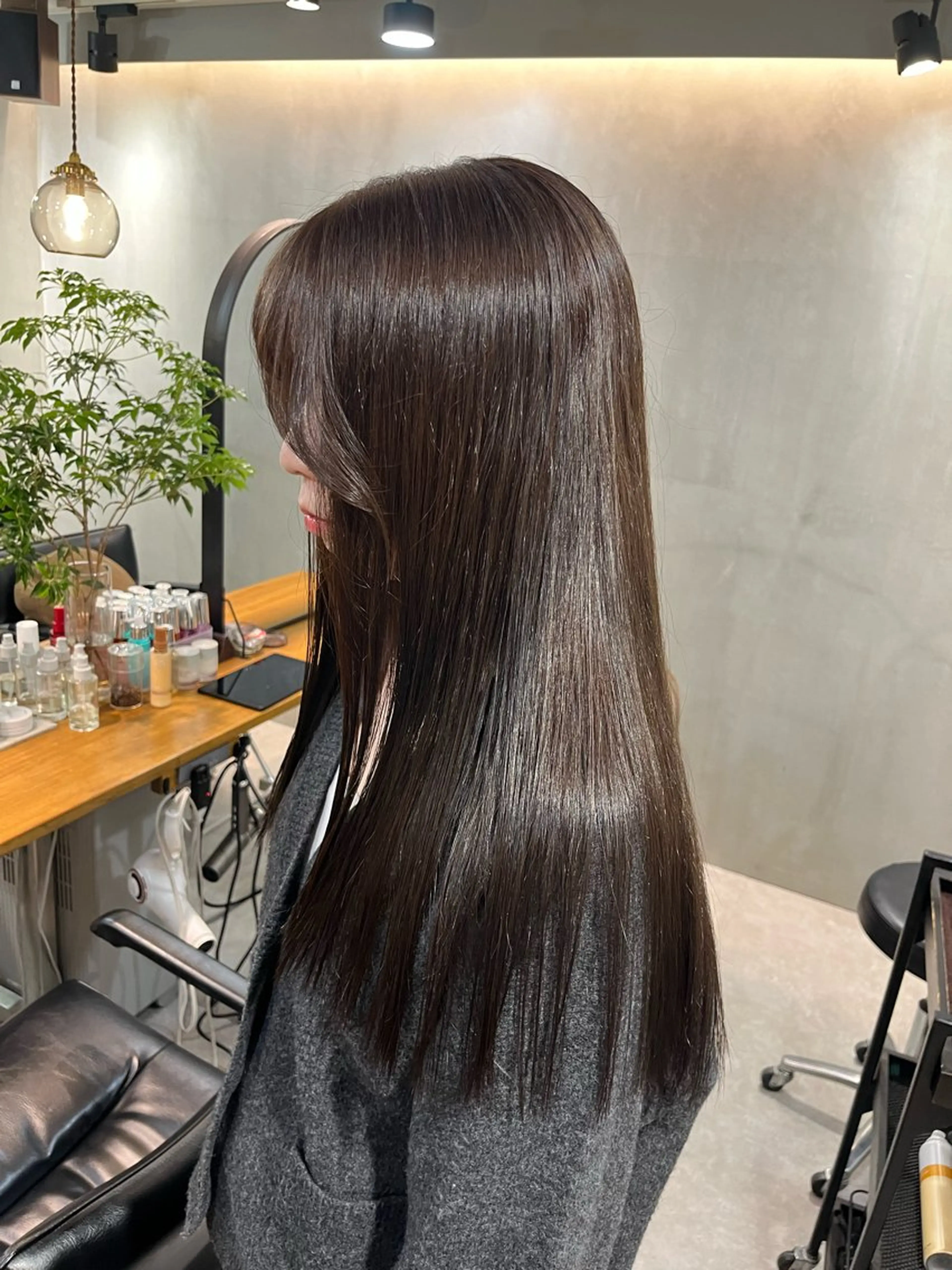 ロング ヘアカラー トリートメント STAND By HAIR&Coffee所属・🤎透明感ツヤカラー Chinatsu🤎のヘアスタイル