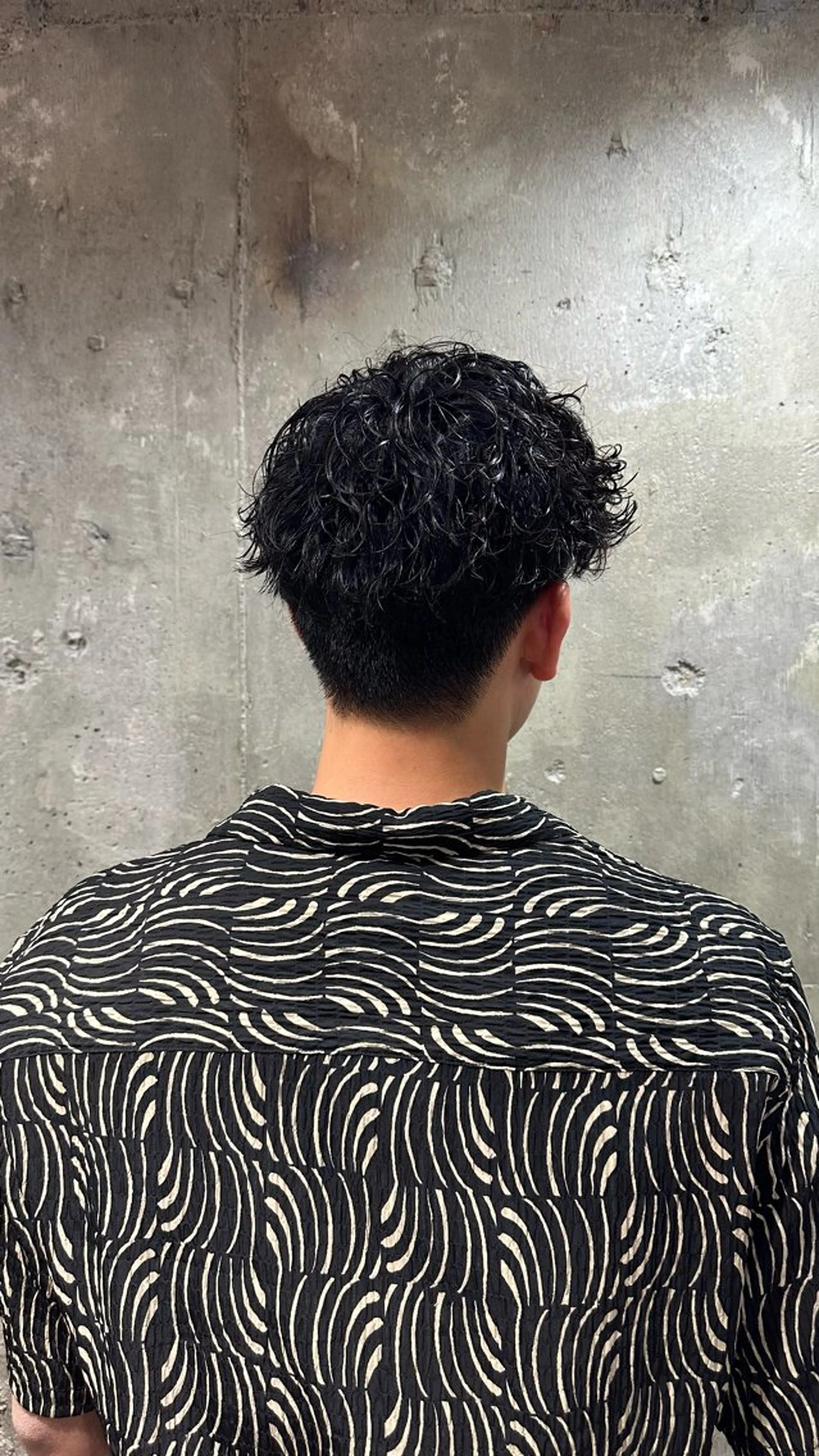 ショート パーマ メンズ メンズパーマ 波巻きパーマ メンズサロン alfRed白井のヘアスタイル