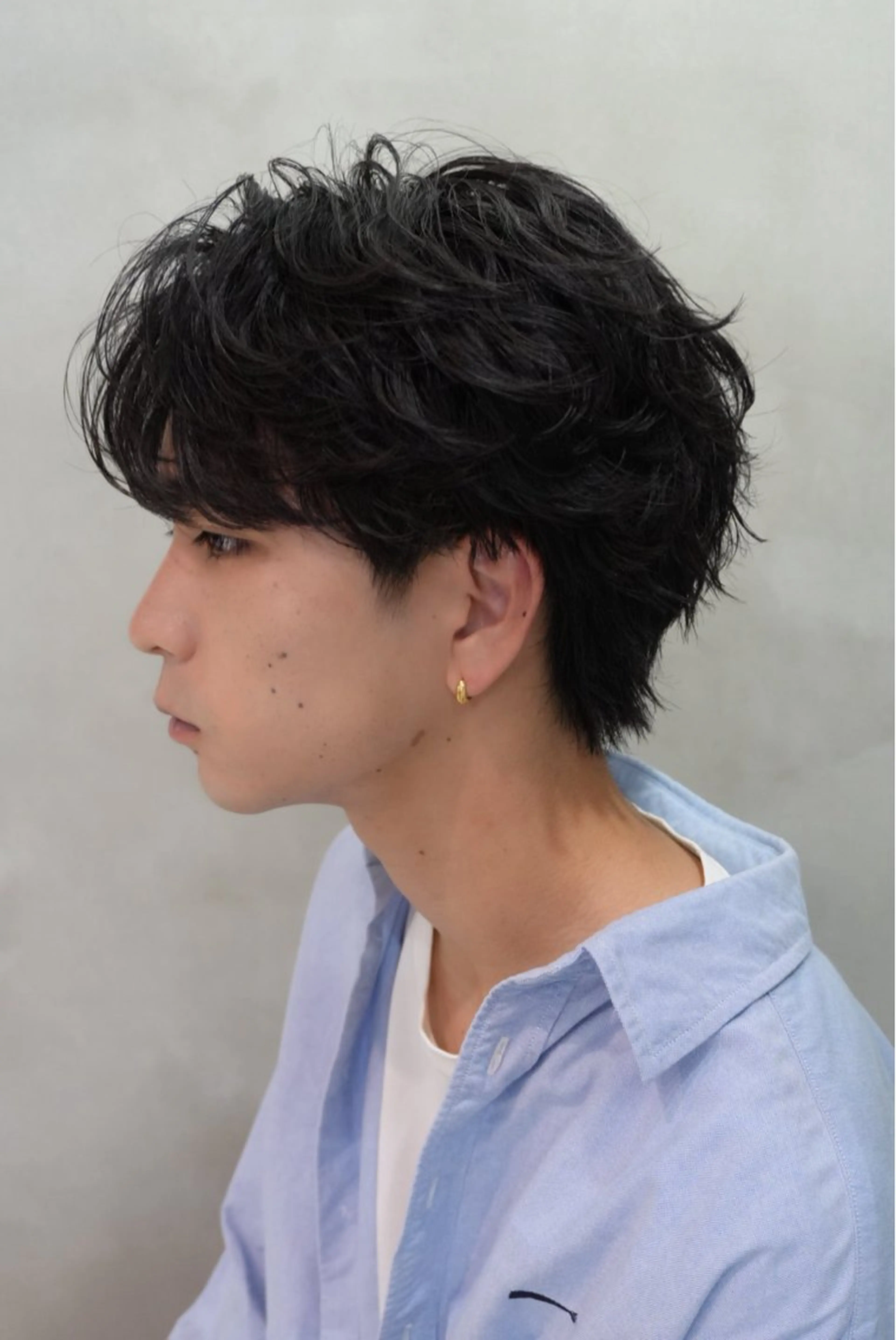 パーマ メンズ フェザーパーマ メンズパーマ カット パーマ テテ風パーマ/ シャドウパーマ/廣田のヘアスタイル
