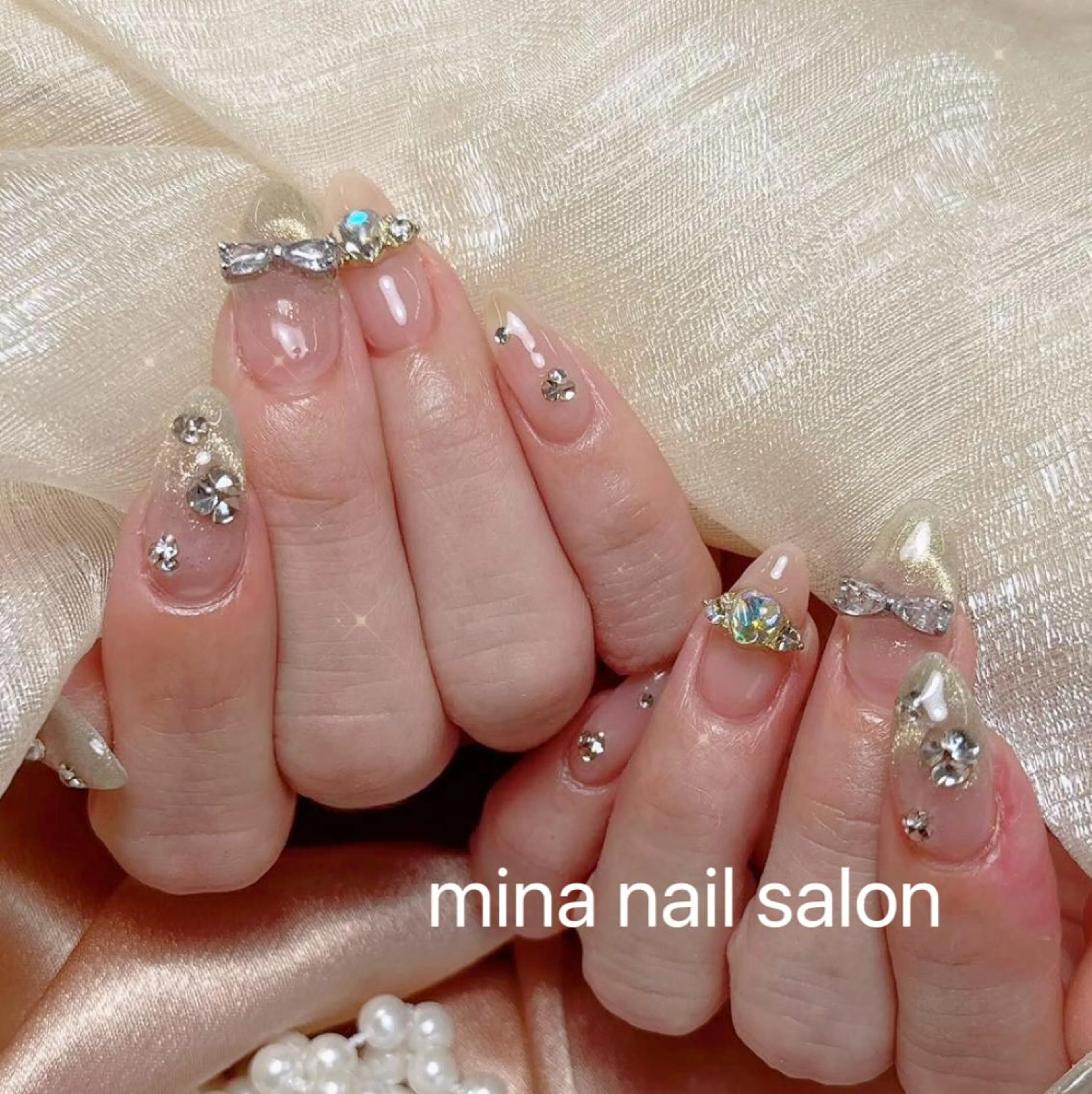 ネイル Mina🧸 韓国風ネイル🎀のネイルデザイン