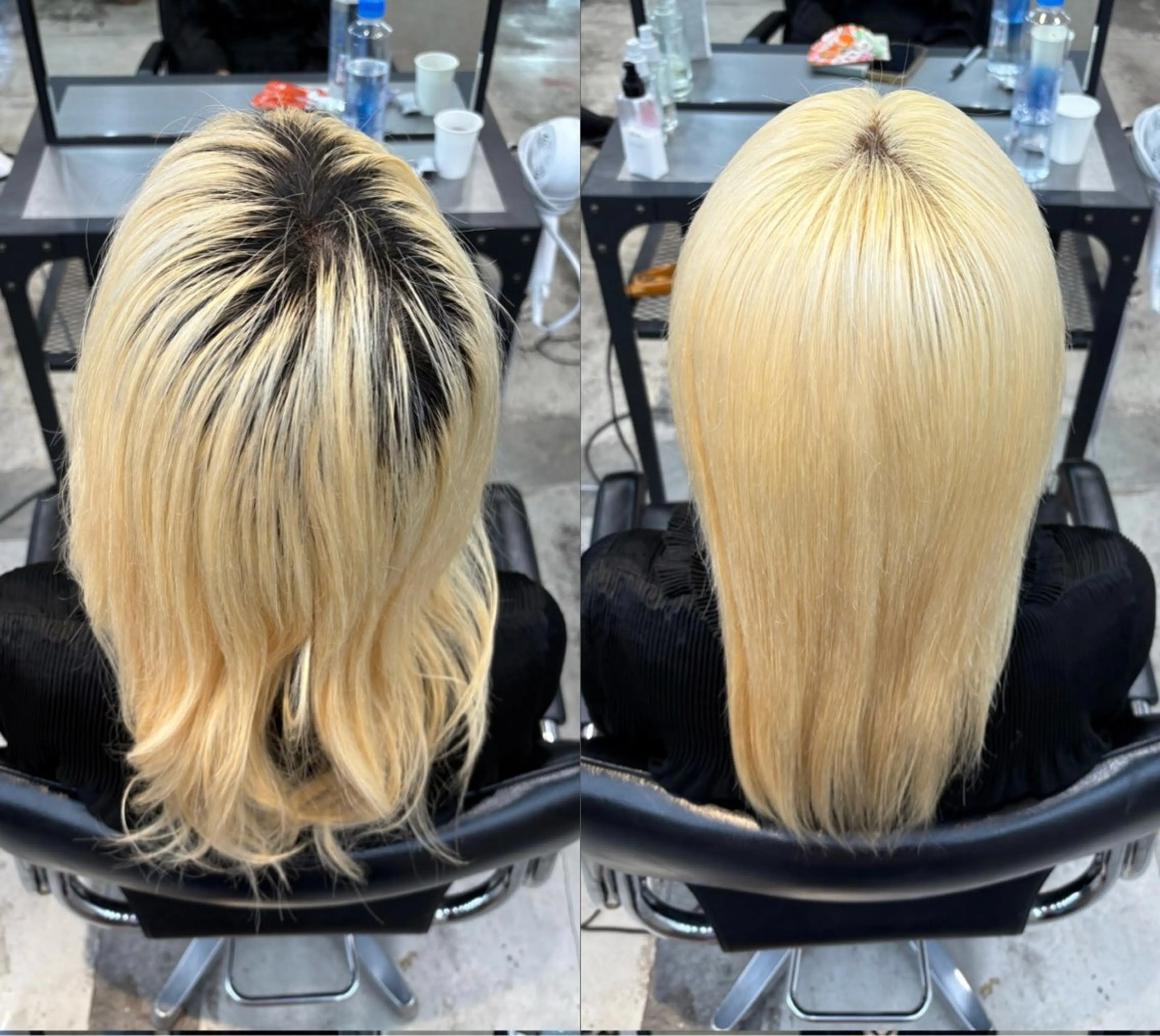 ミディアム ヘアカラー トリートメント ハイトーン×デザイン 🪽🫧HIKARIのヘアスタイル